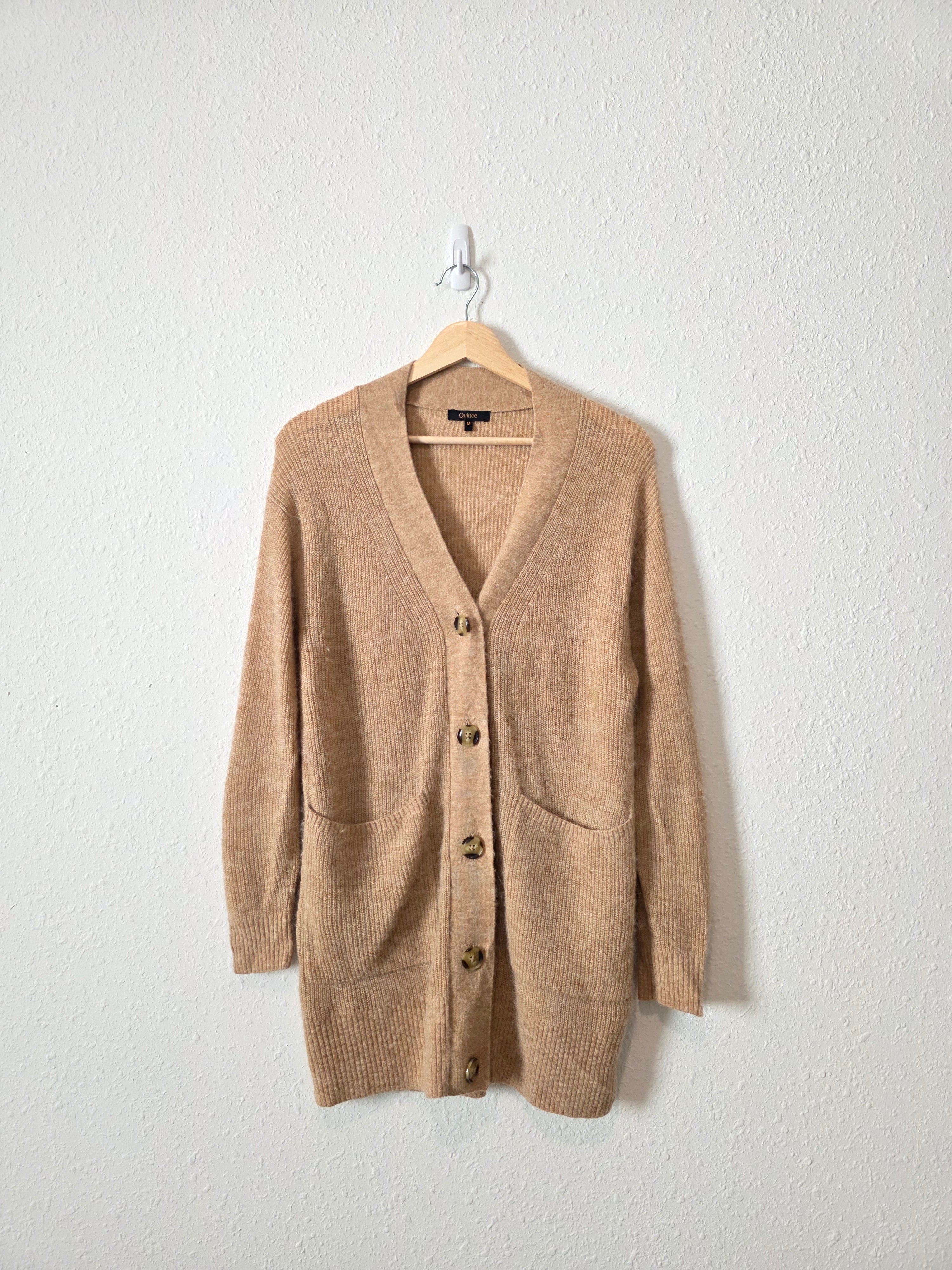 Quince Wool Alpaca Oversized Cardigan (M)