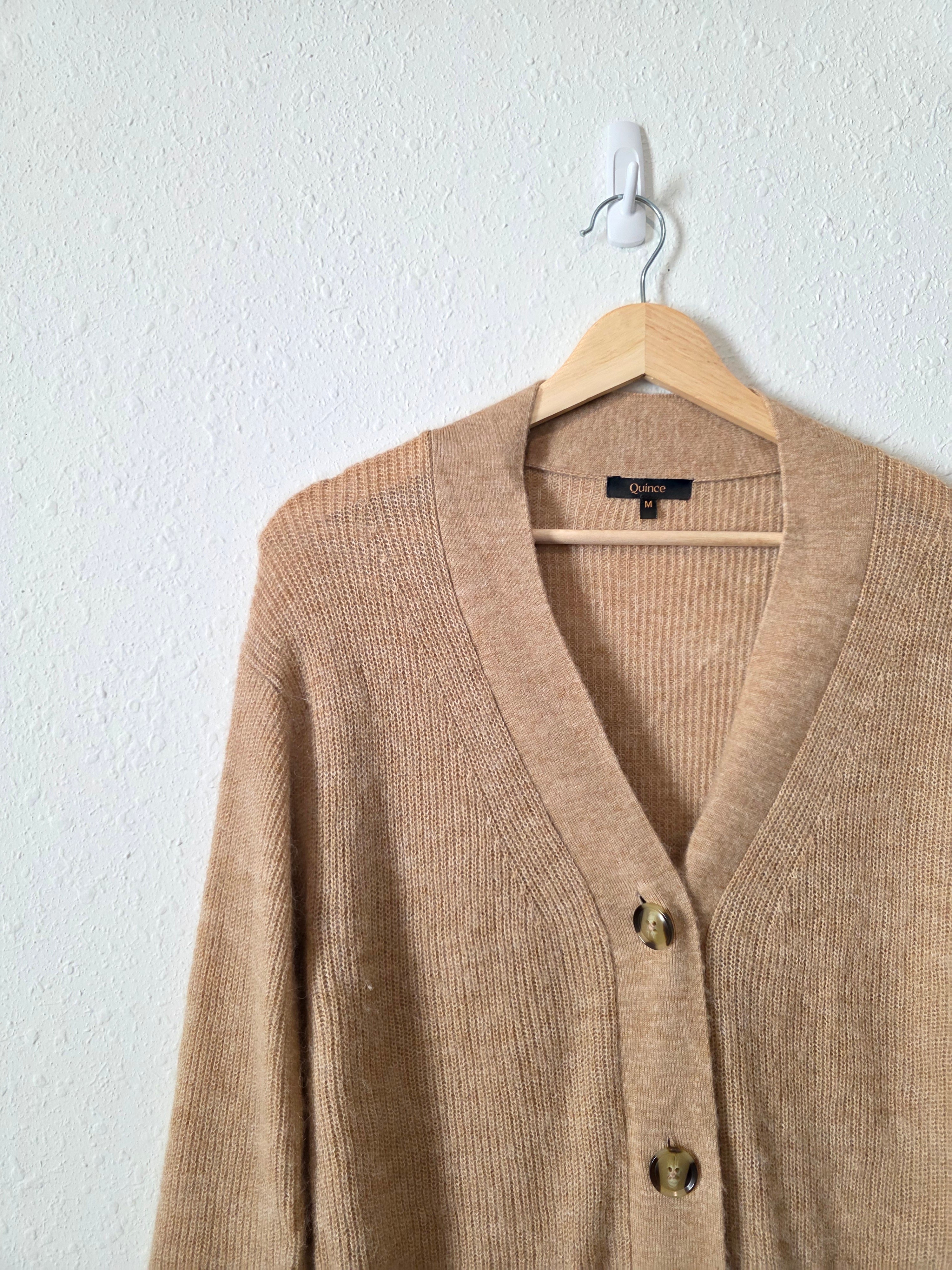 Quince Wool Alpaca Oversized Cardigan (M)