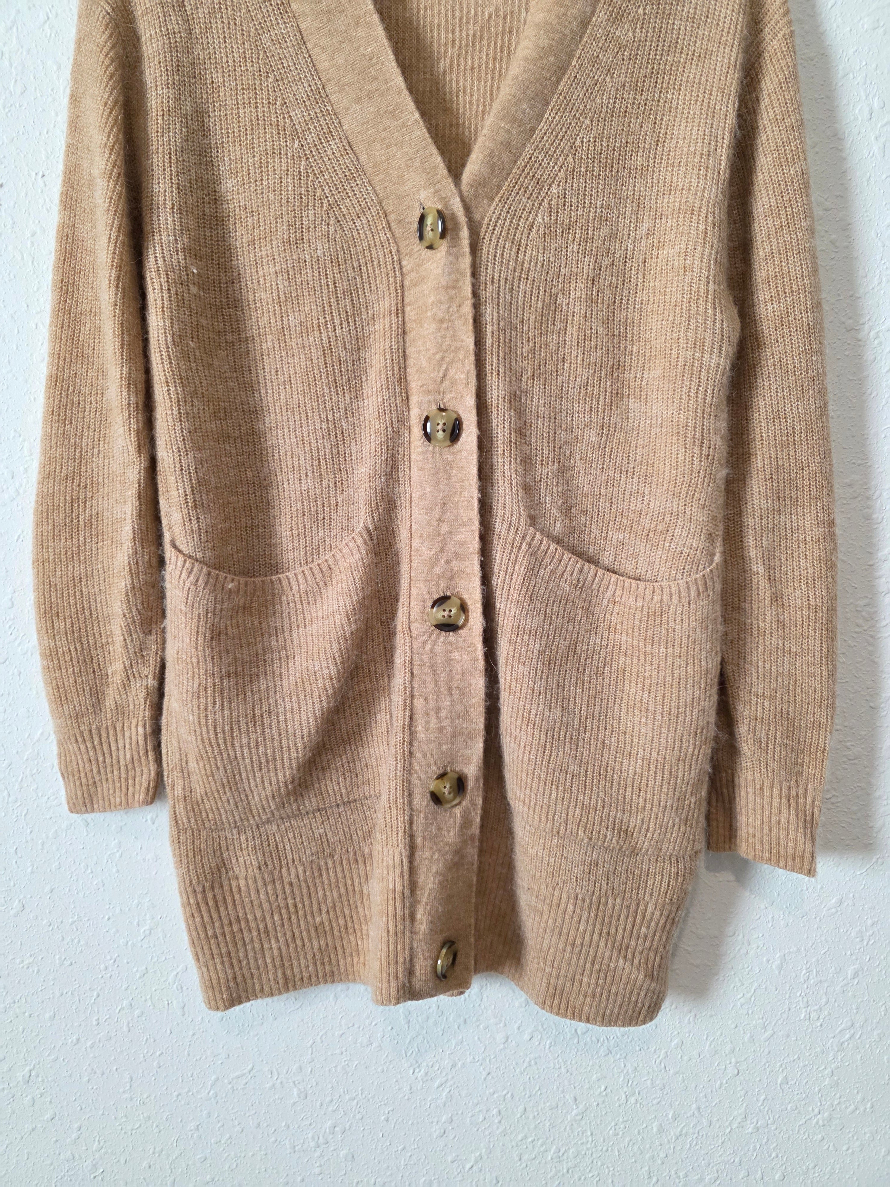 Quince Wool Alpaca Oversized Cardigan (M)