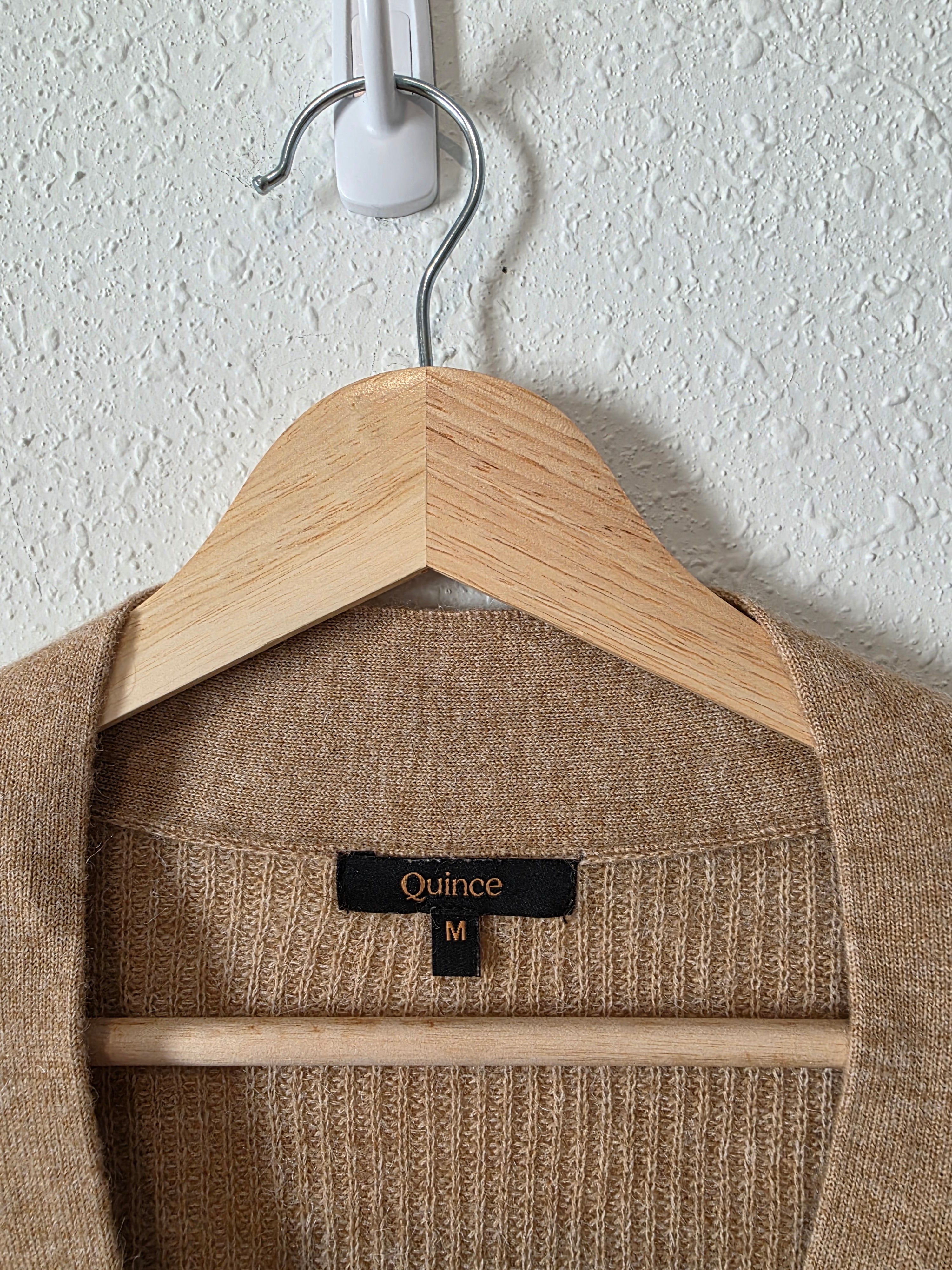 Quince Wool Alpaca Oversized Cardigan (M)