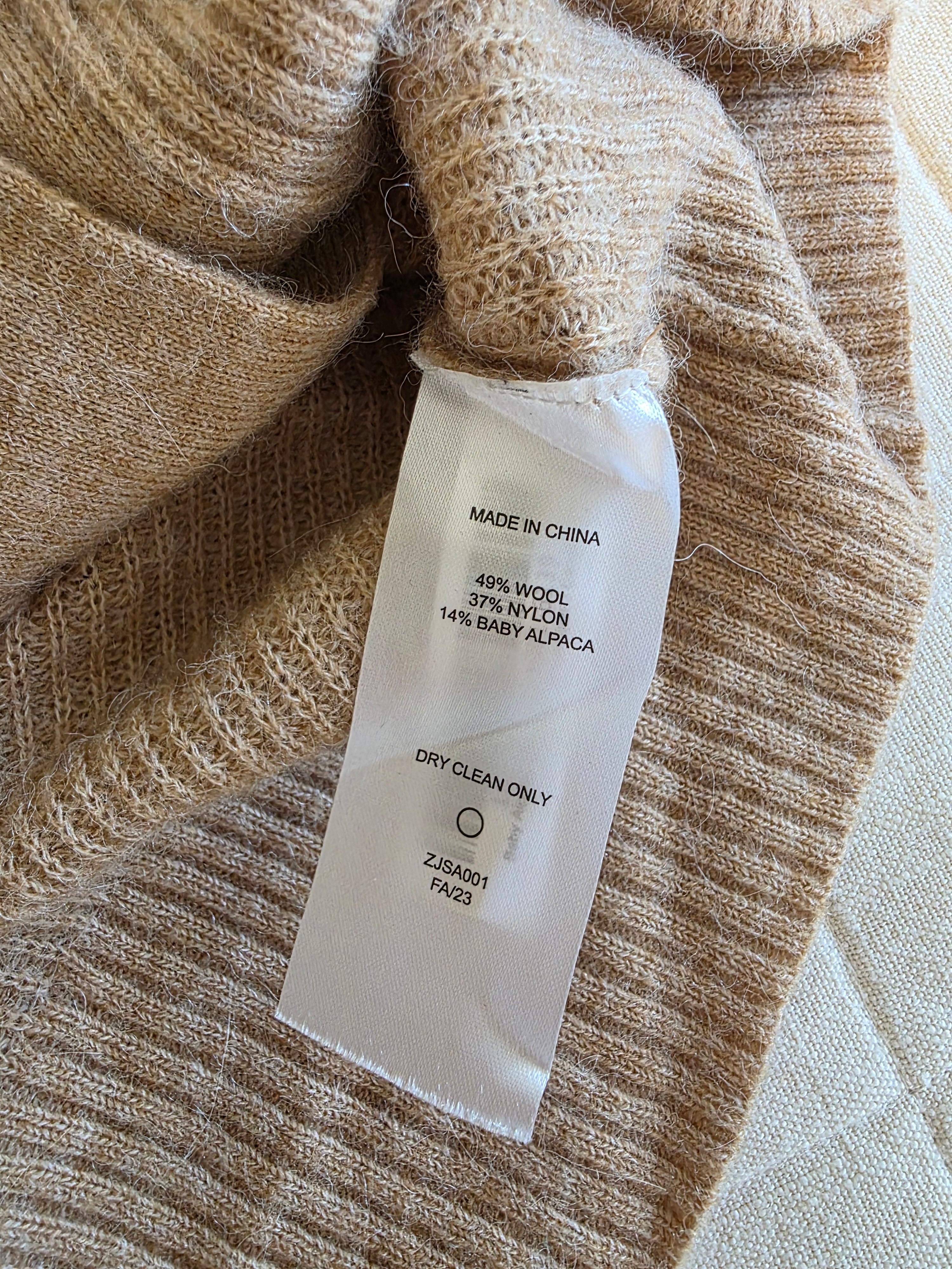 Quince Wool Alpaca Oversized Cardigan (M)