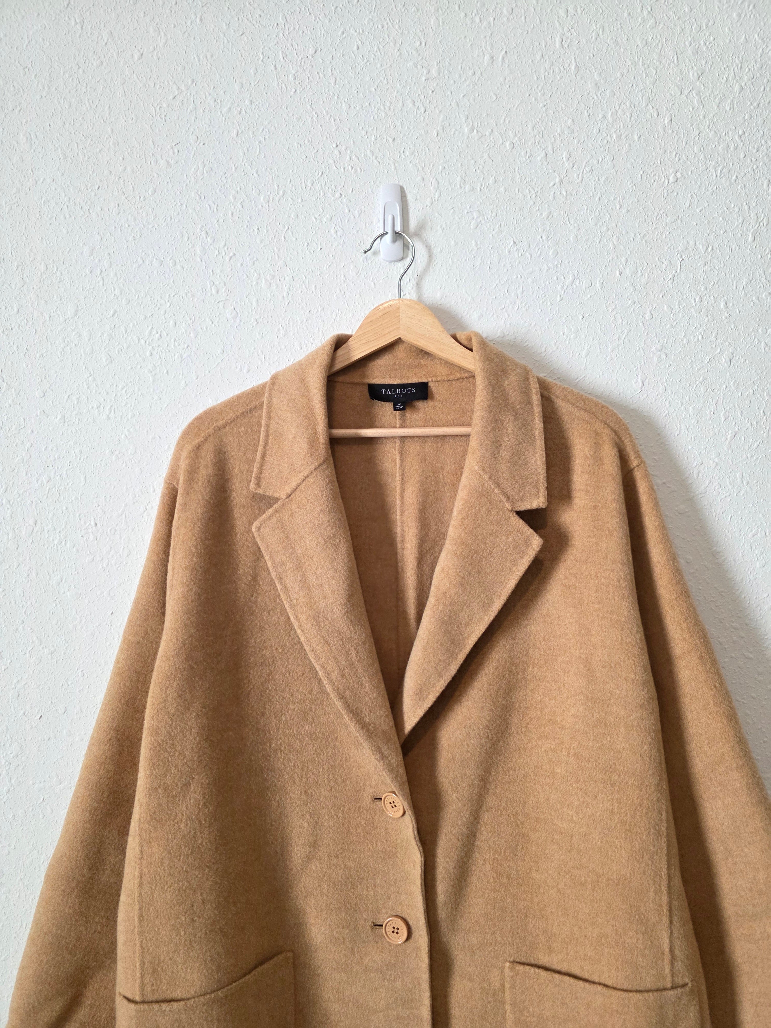Camel Wool Blend Coat (2X)