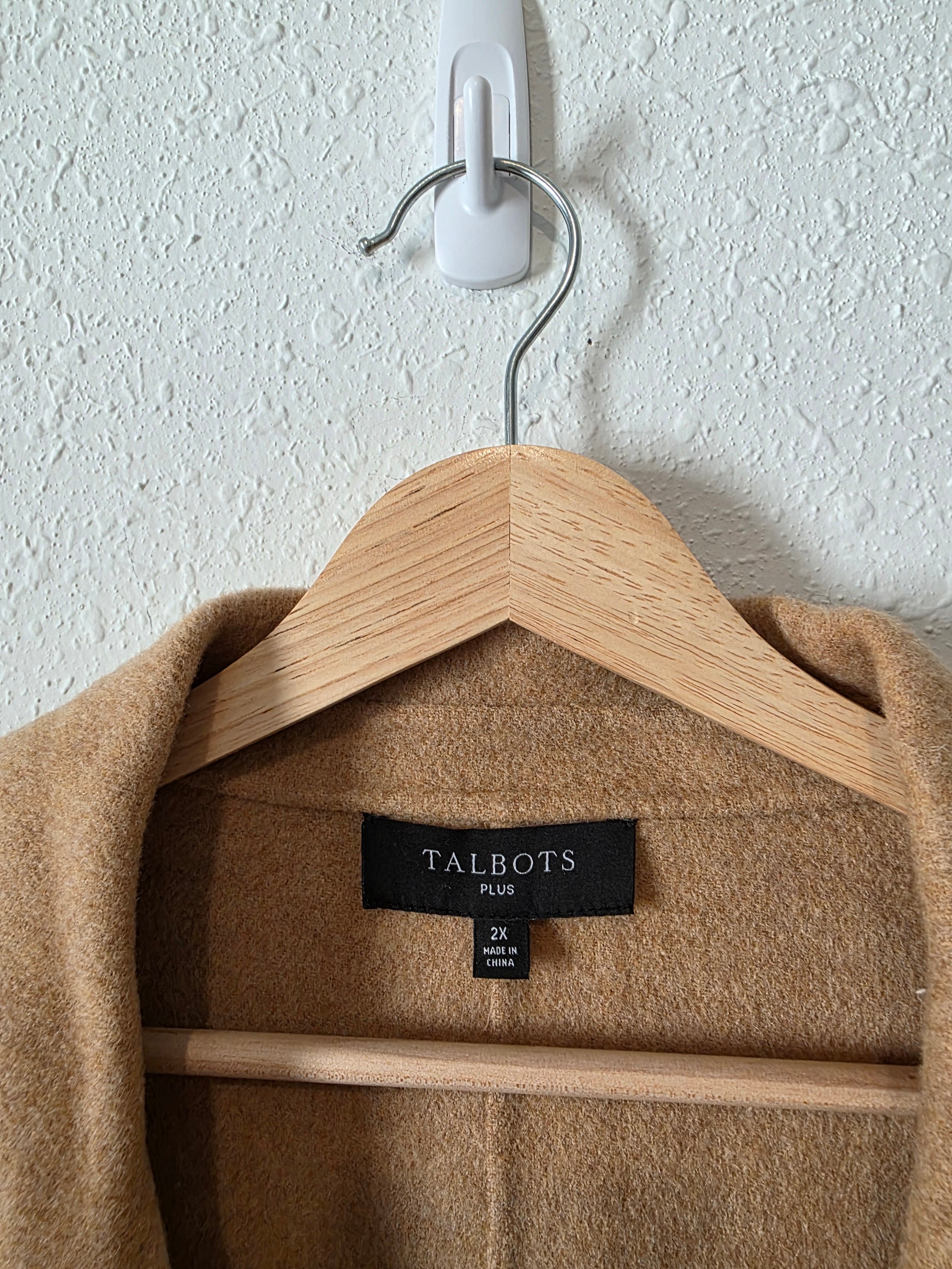 Camel Wool Blend Coat (2X)
