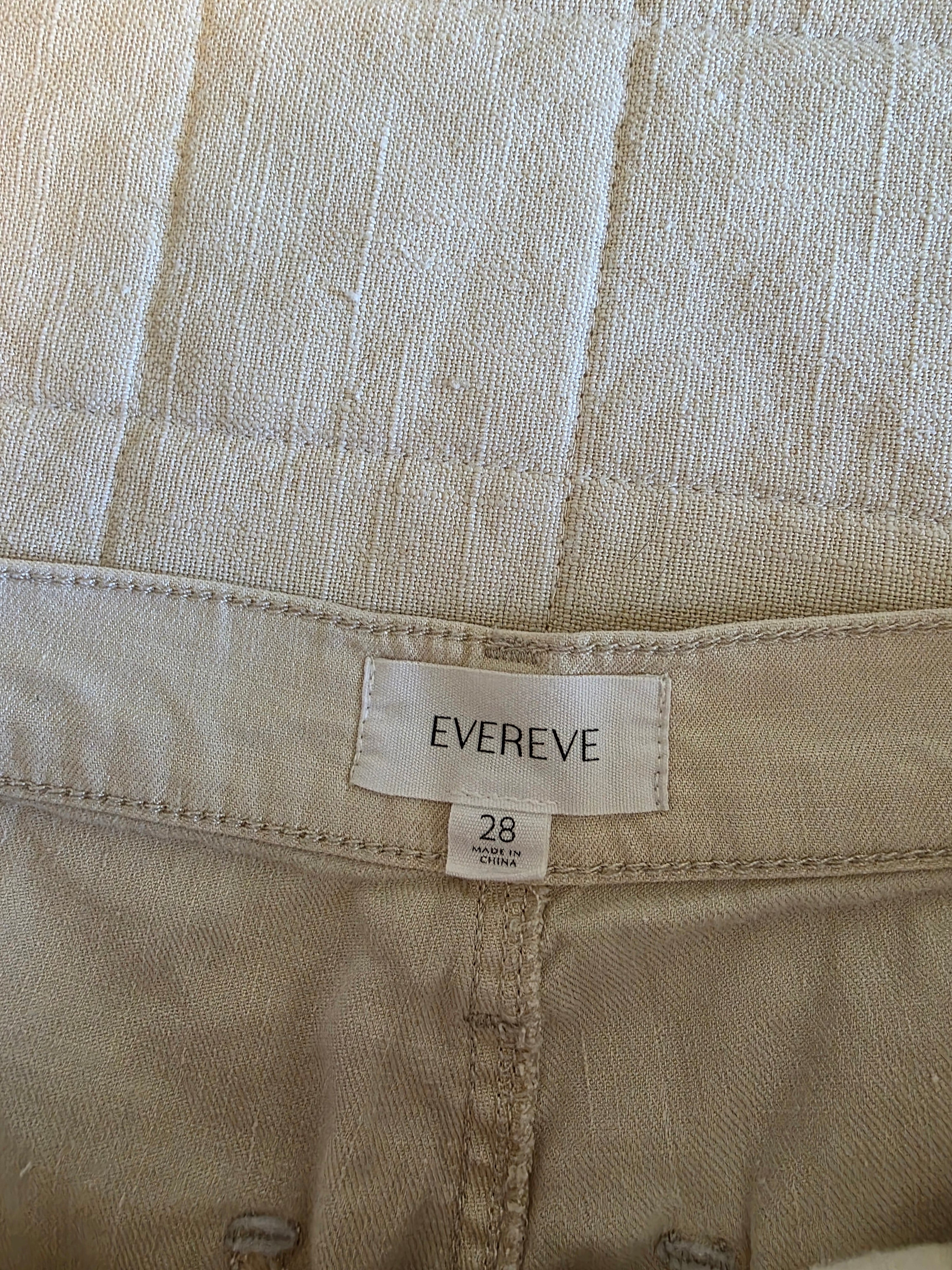 Evereve Linen Blend Wide Leg Pants (28)