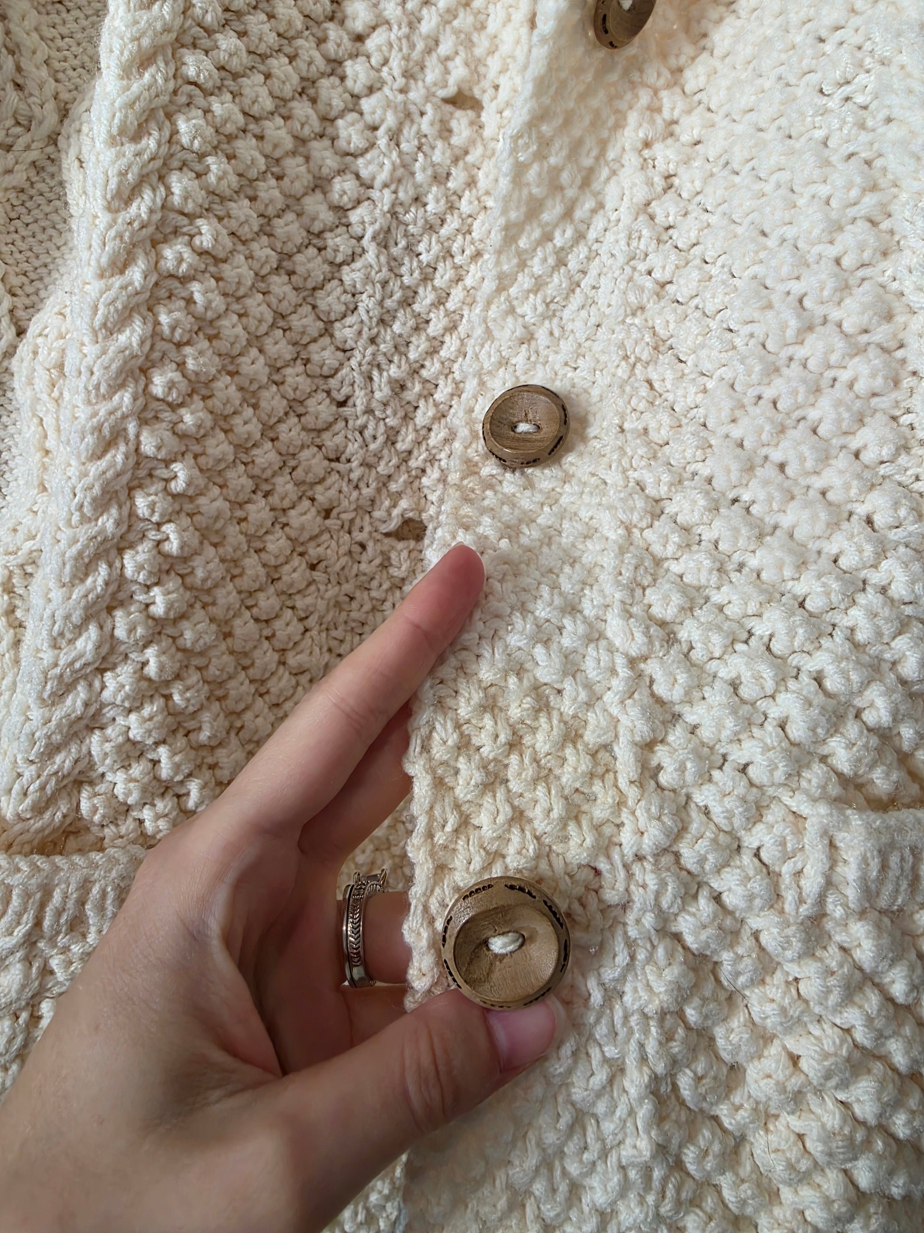 Chunky Fisherman Cardigan Sweater (S-L)