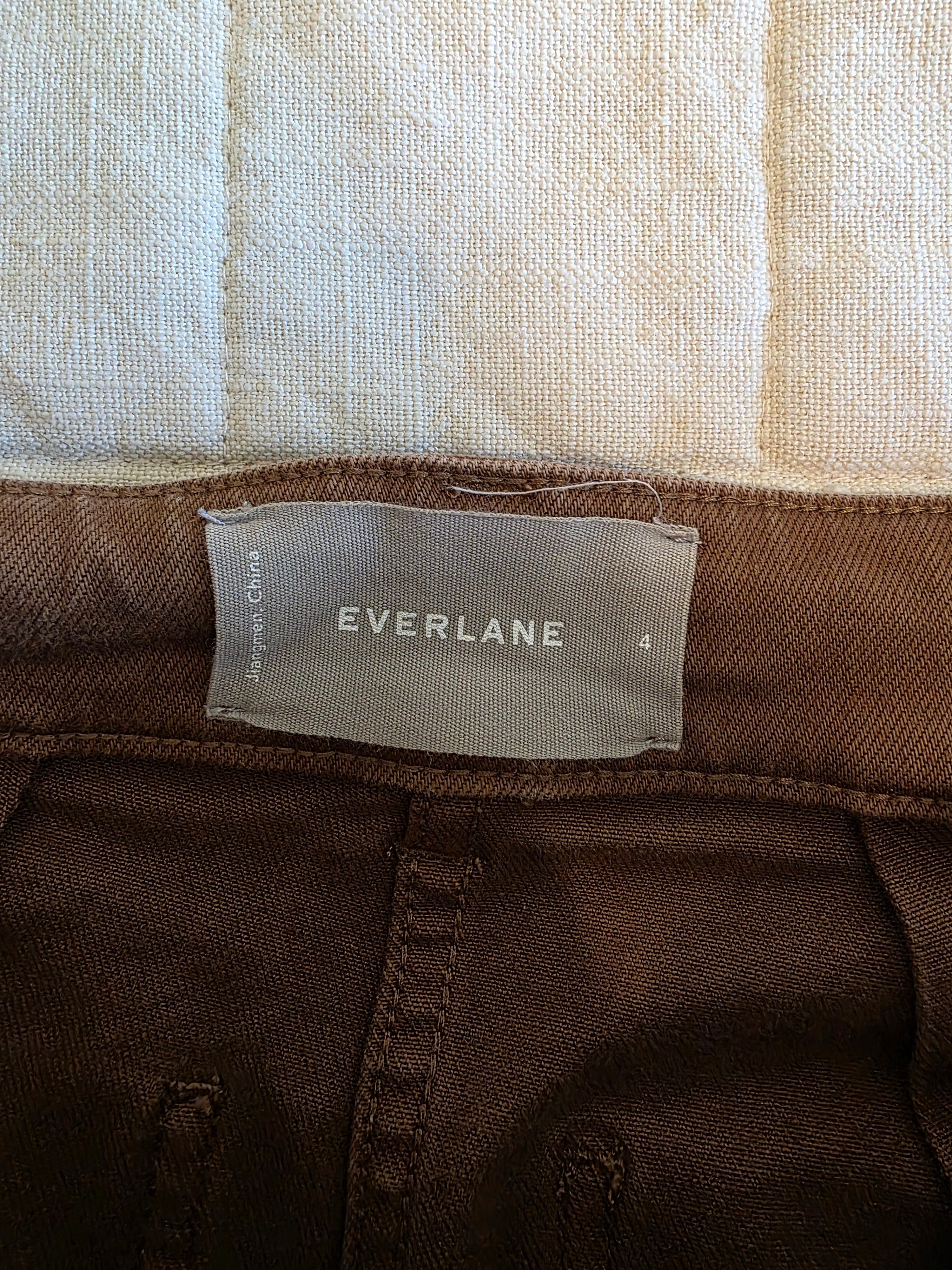 Everlane Brown Wide Leg Pants (4)