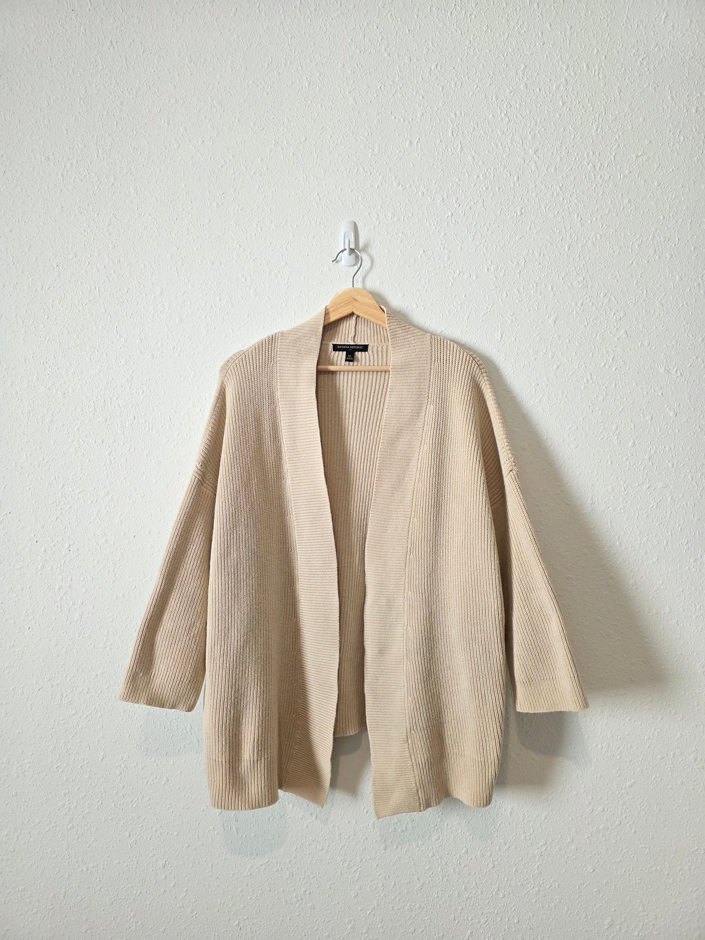 Banana Republic Oat Cotton Cardigan (XL)