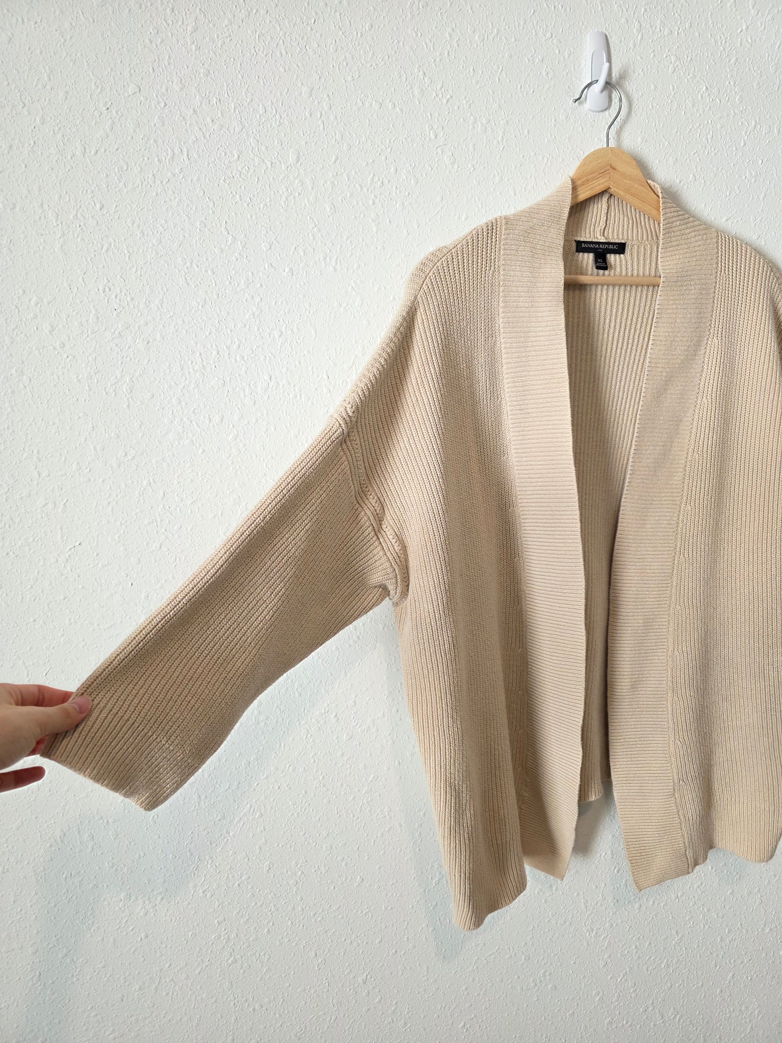 Banana Republic Oat Cotton Cardigan (XL)