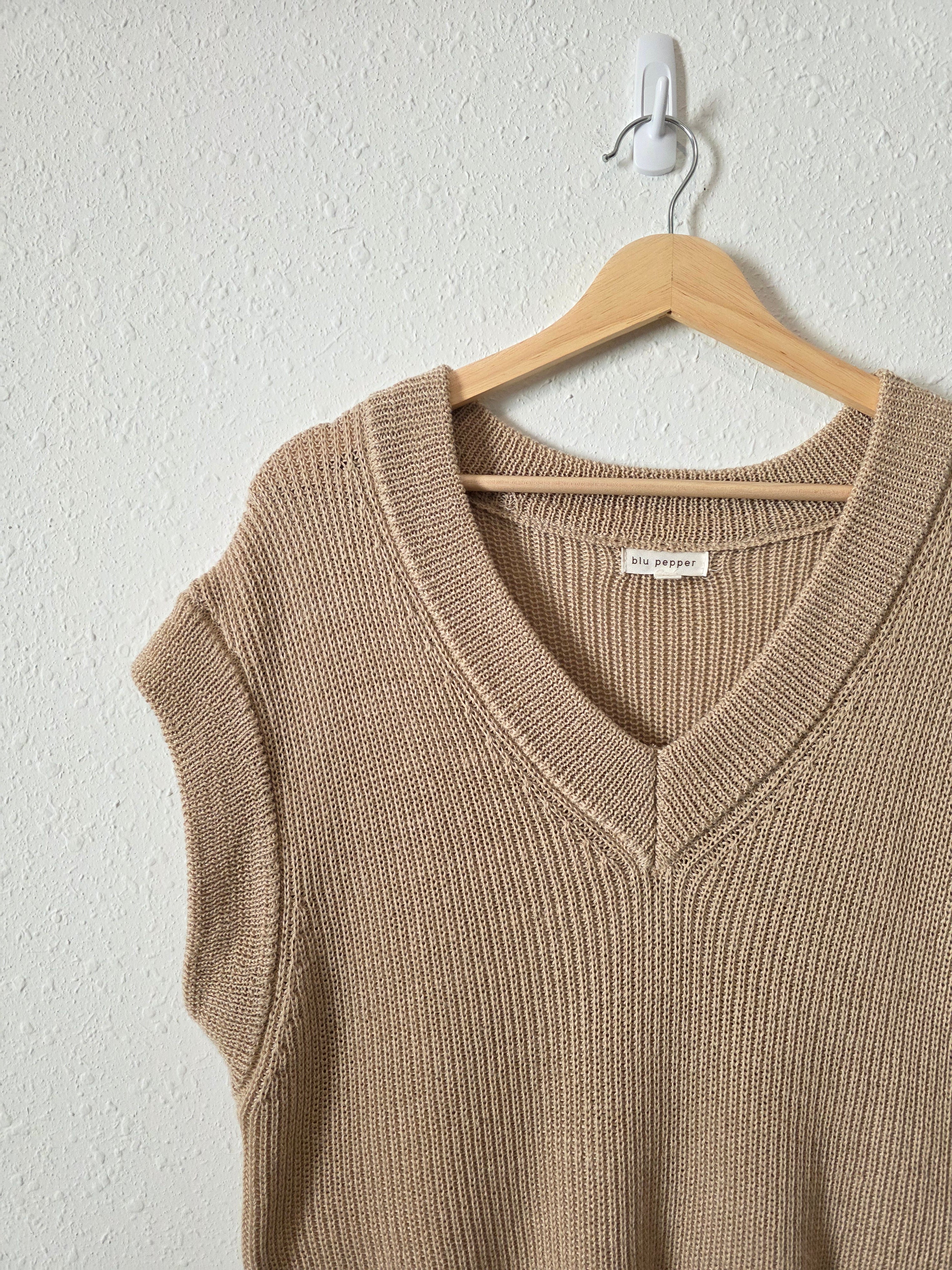Blu Pepper Oversized Sweater Vest (M)