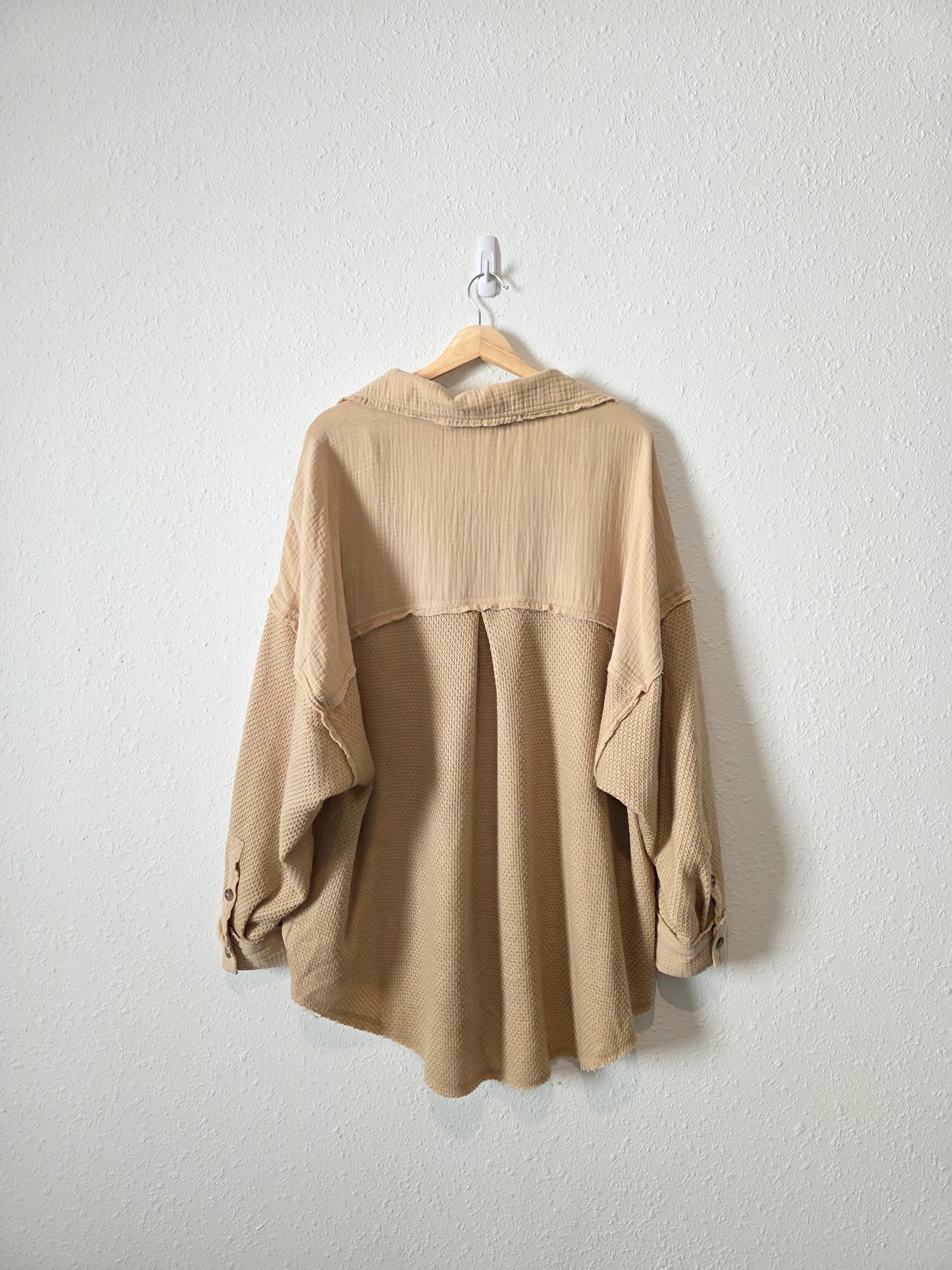 Oversized Gauze Button Up (3X)