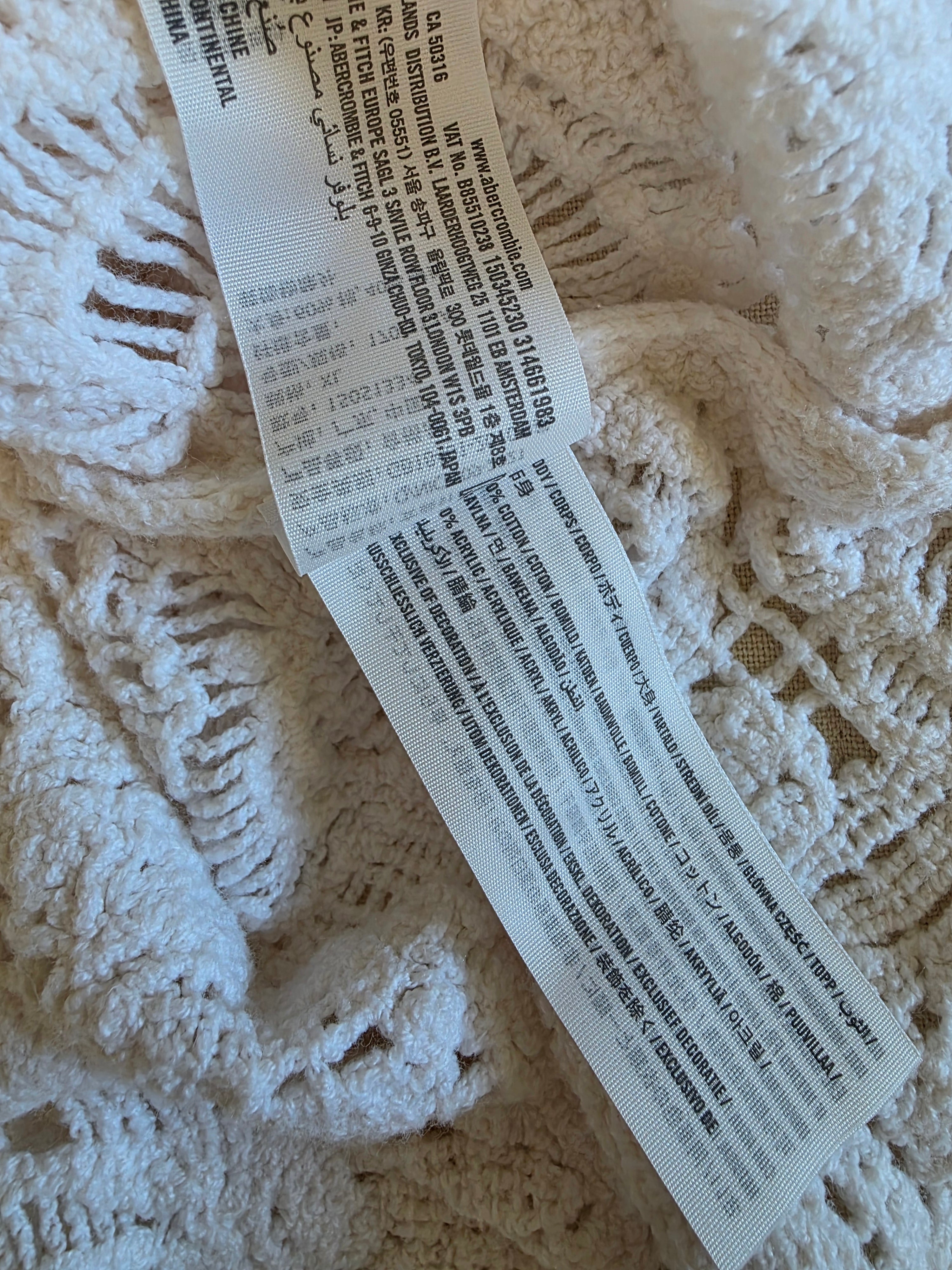 Abercrombie Crochet Tee (XL)