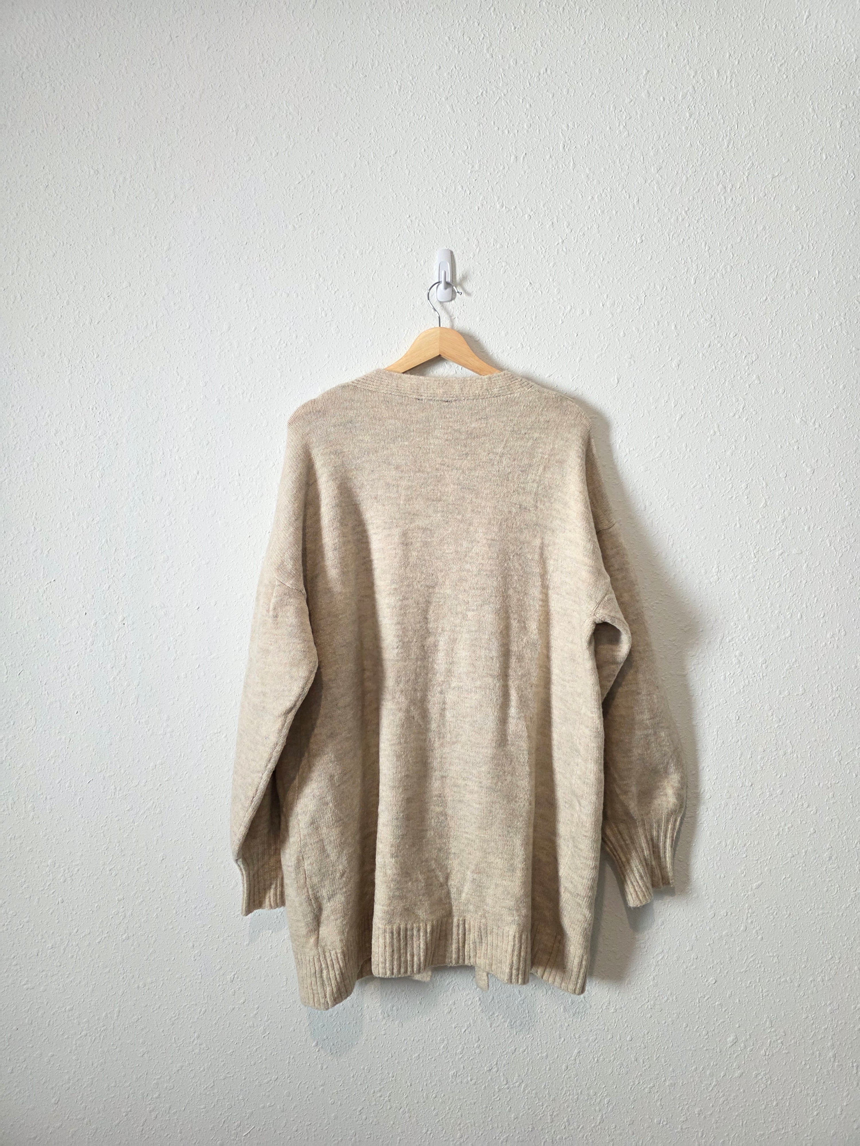 Very J Balloon Sleeve Cardigan (L)