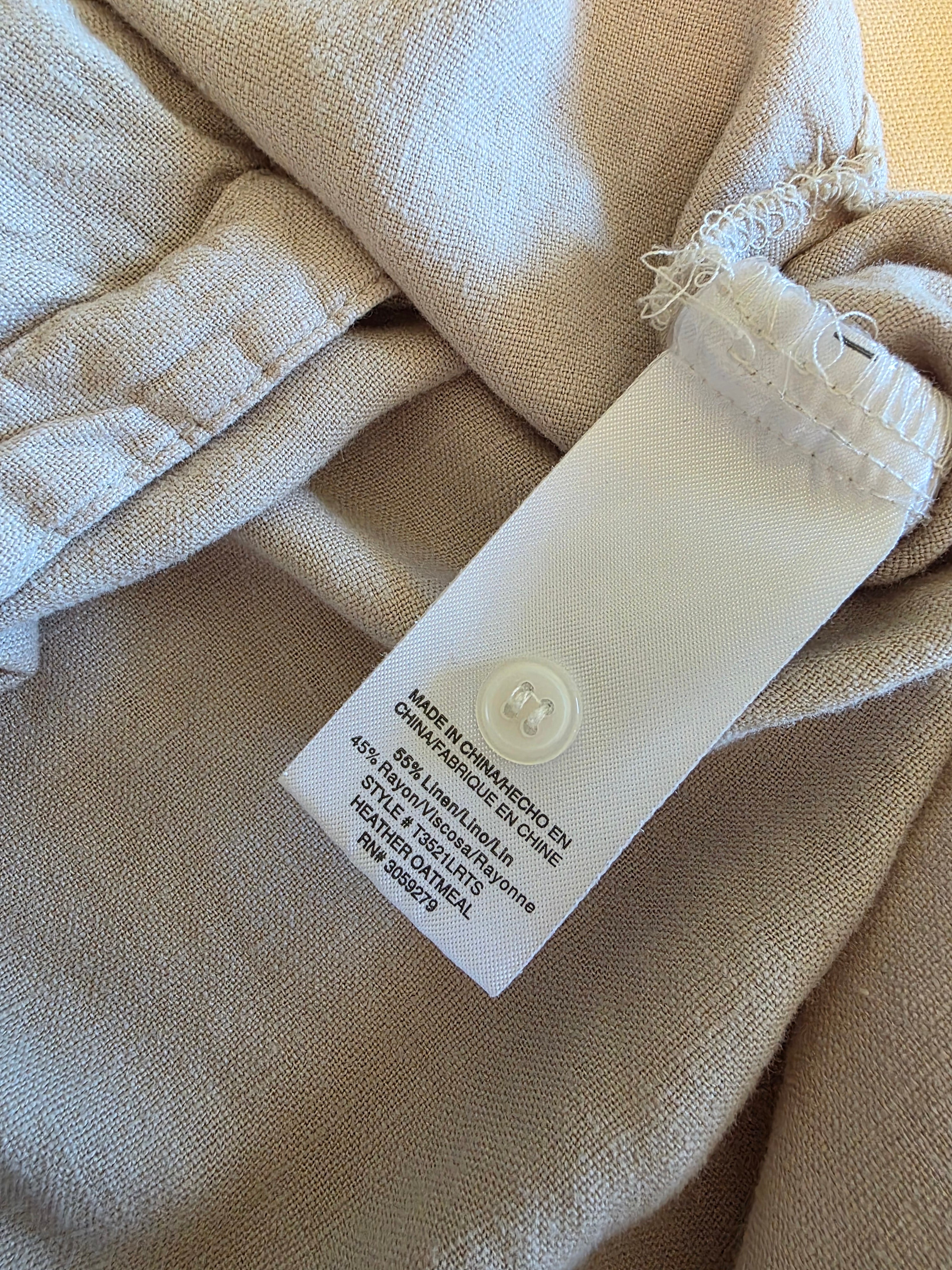 Carly Jean Linen Button Up (L)