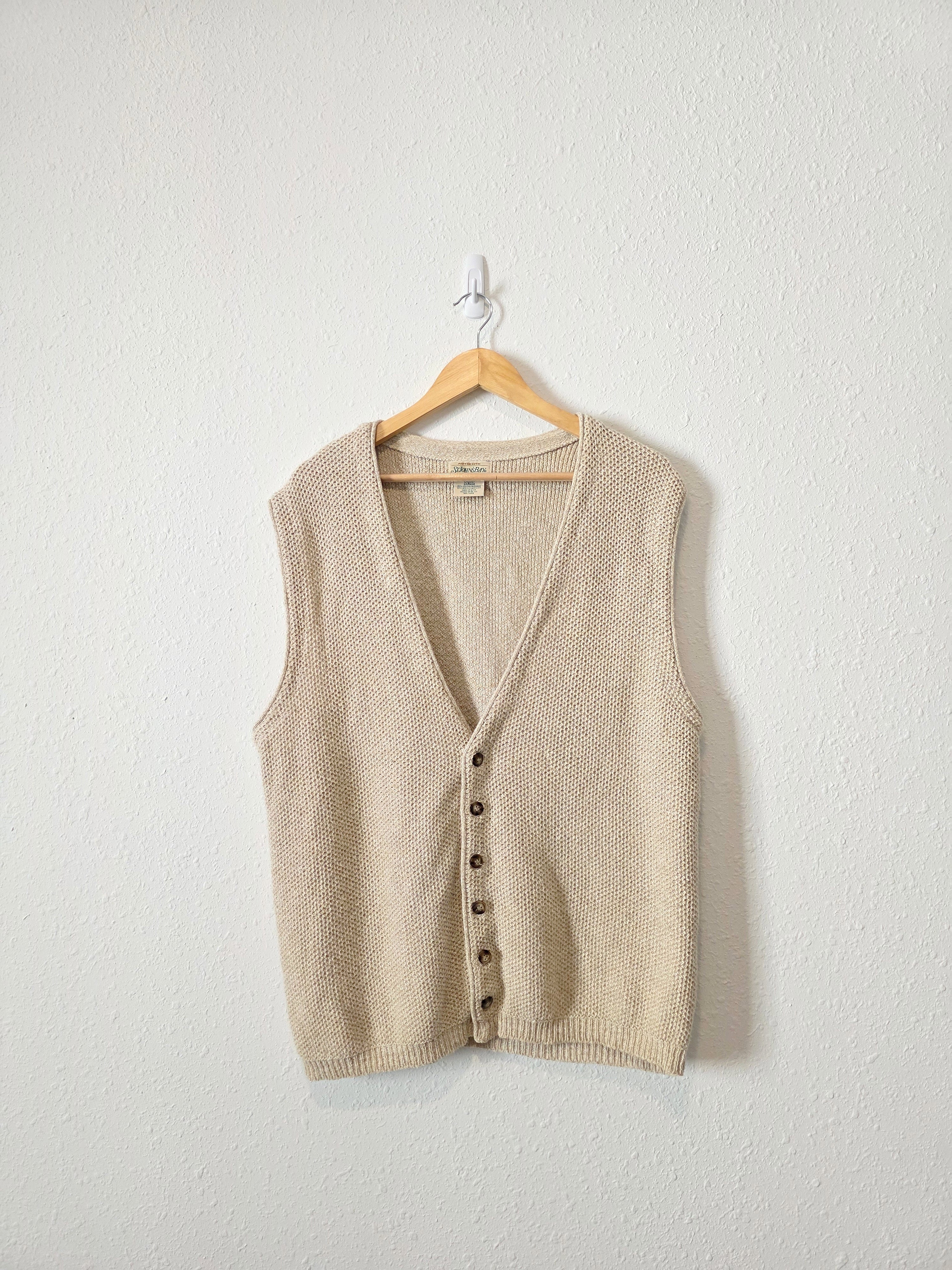 Vintage Button Up Sweater Vest (L)