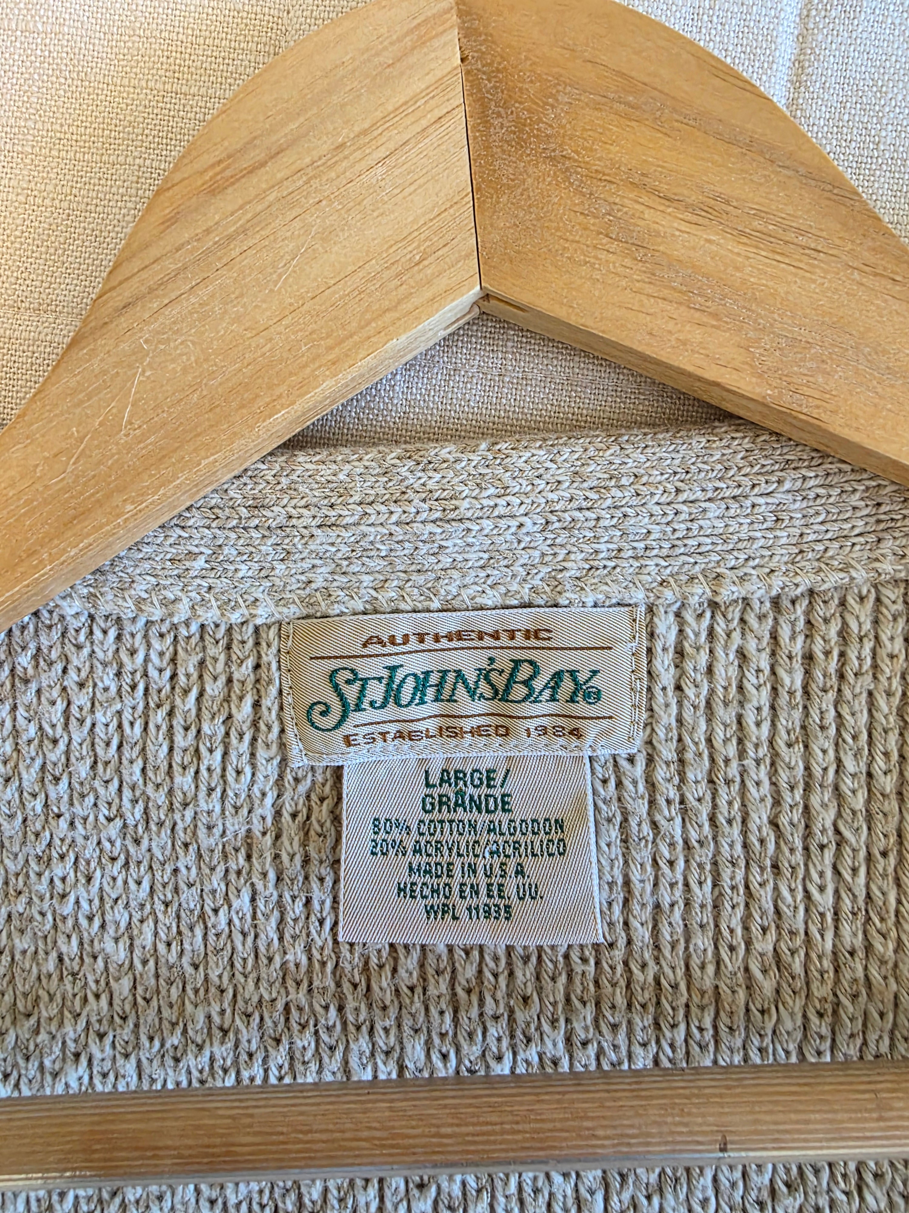 Vintage Button Up Sweater Vest (L)