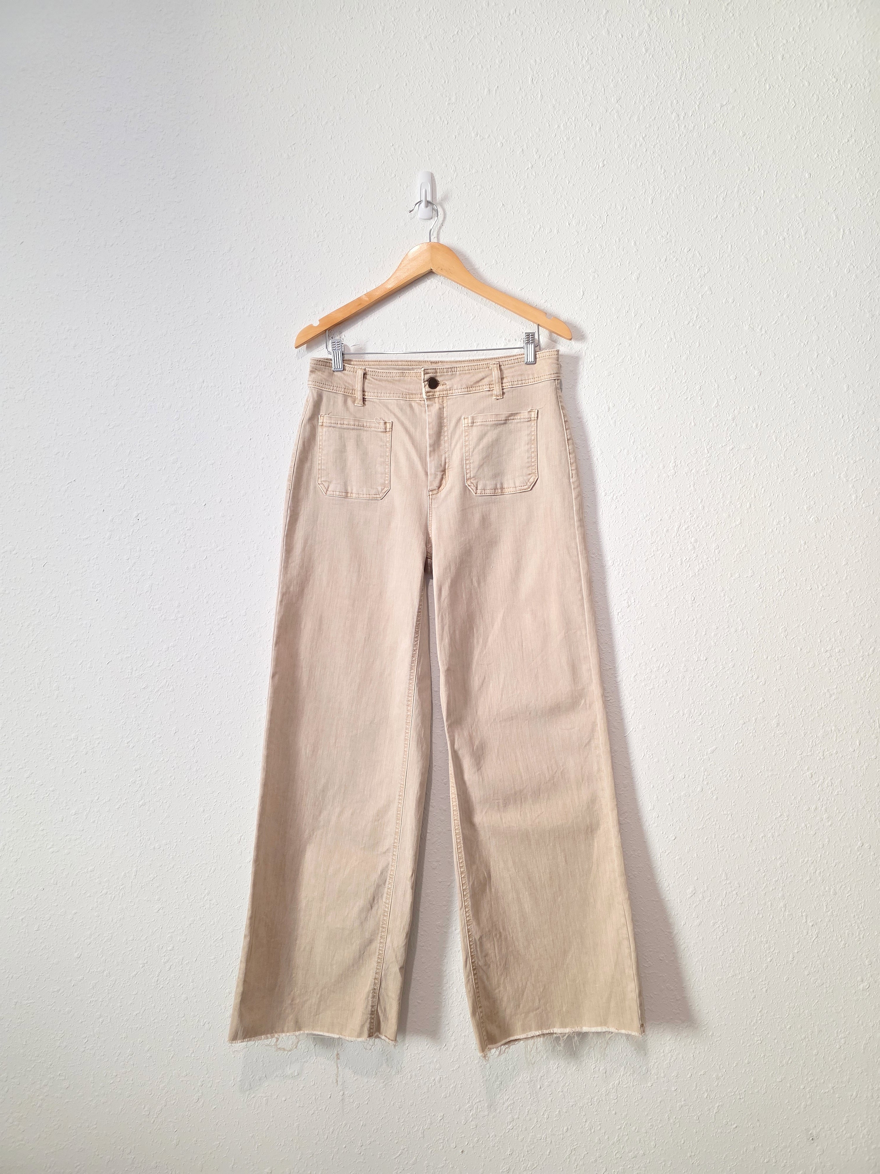Oat Neutral Wide Leg Jeans (10/30)
