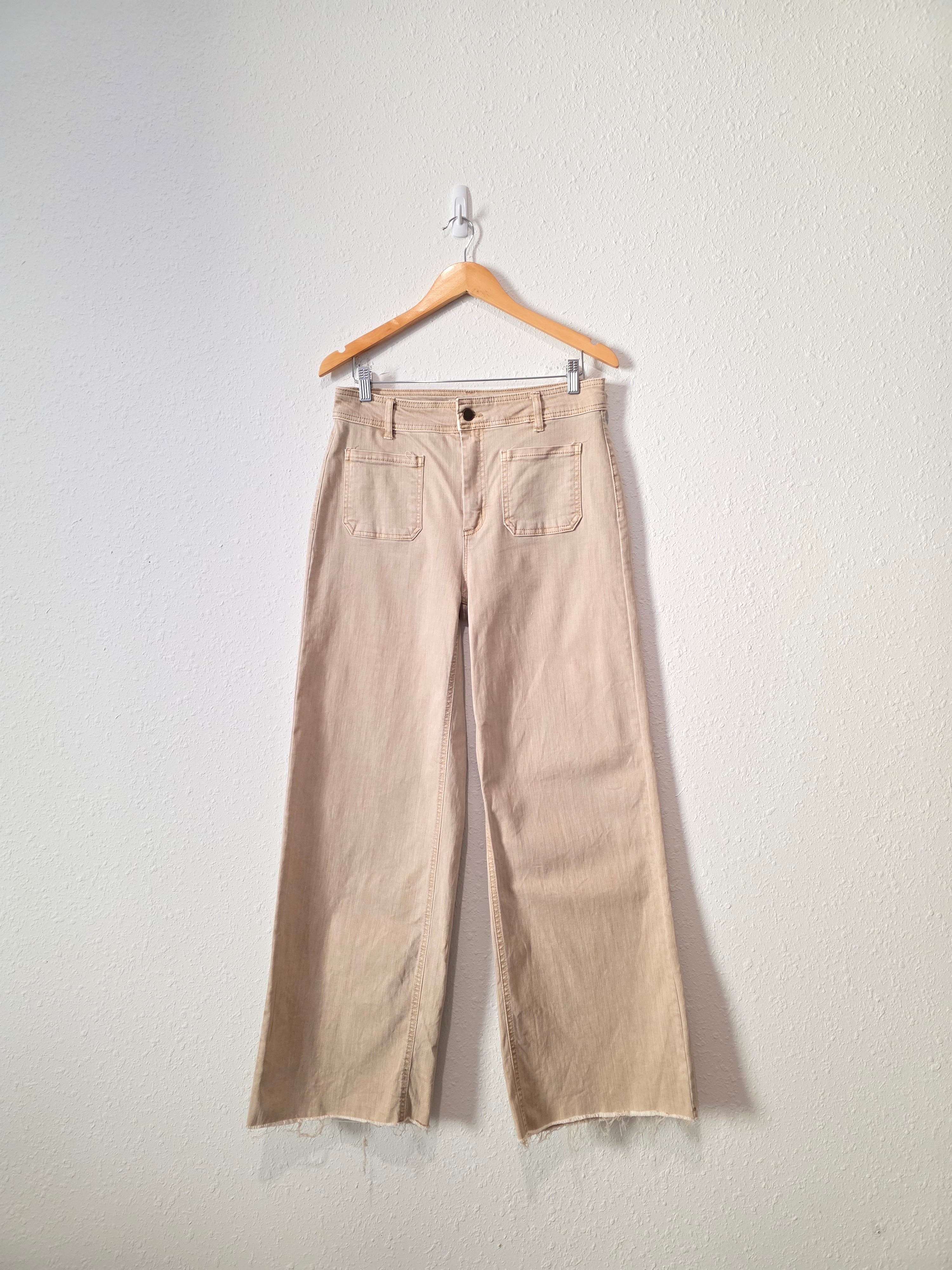 Oat Neutral Wide Leg Jeans (10/30)