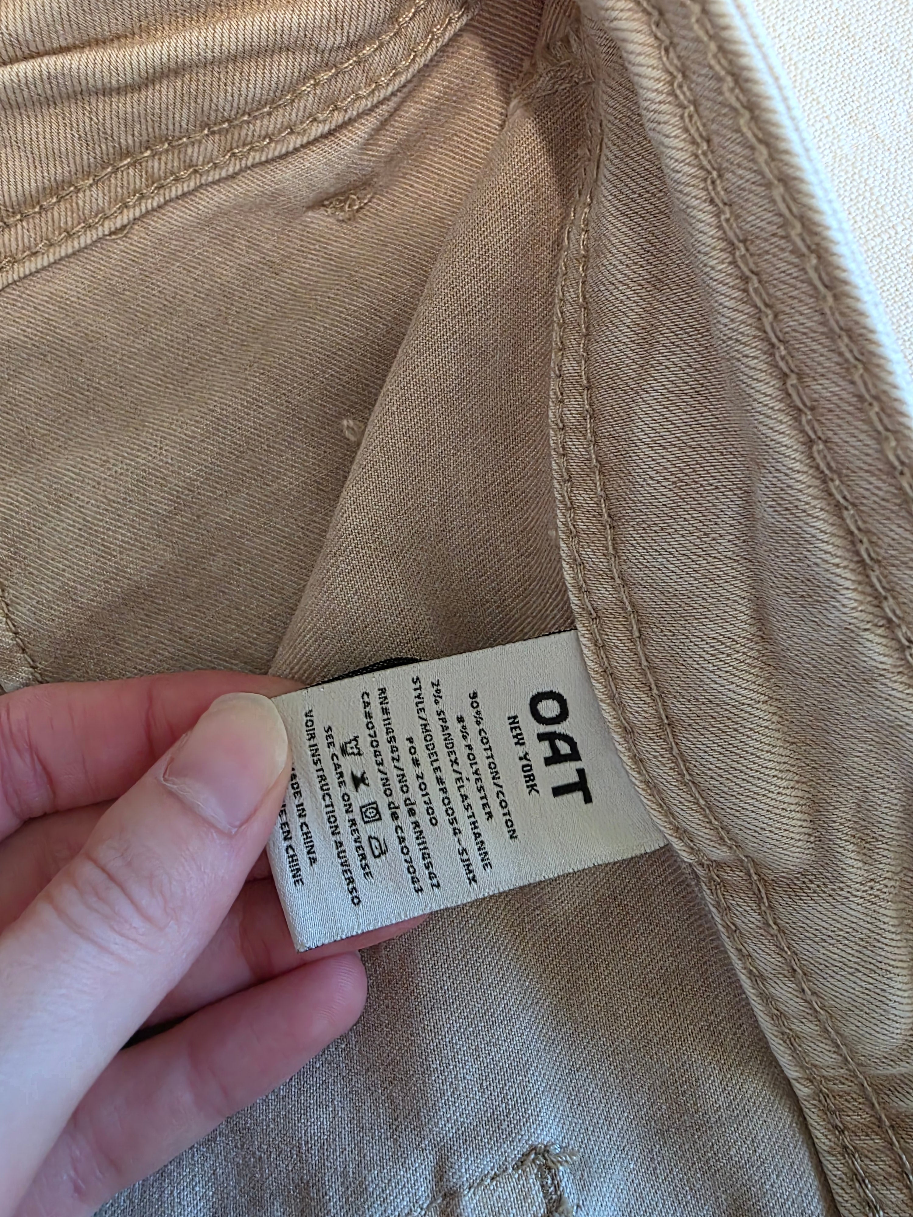 Oat Neutral Wide Leg Jeans (10/30)