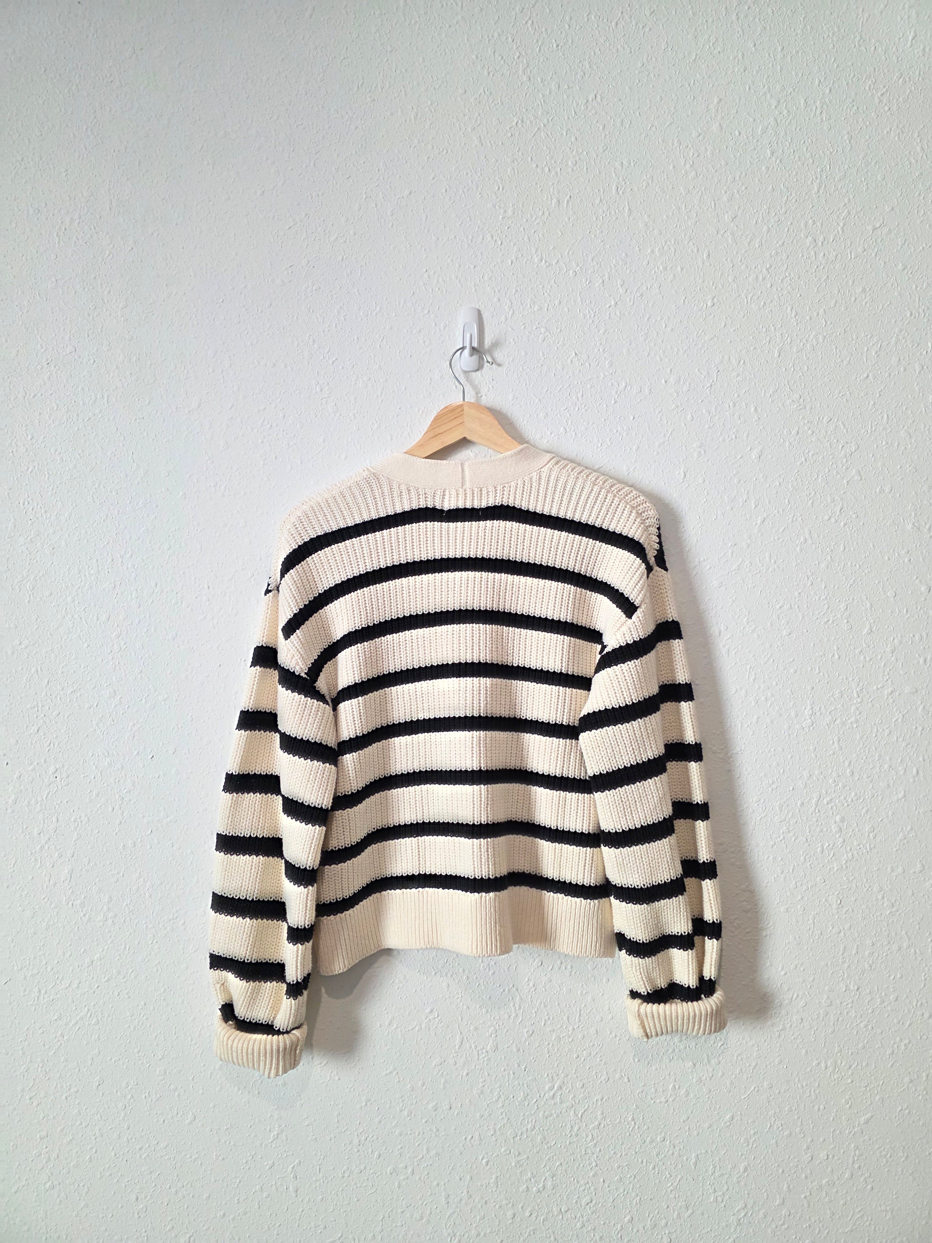 Chunky Striped Cardigan (XS)