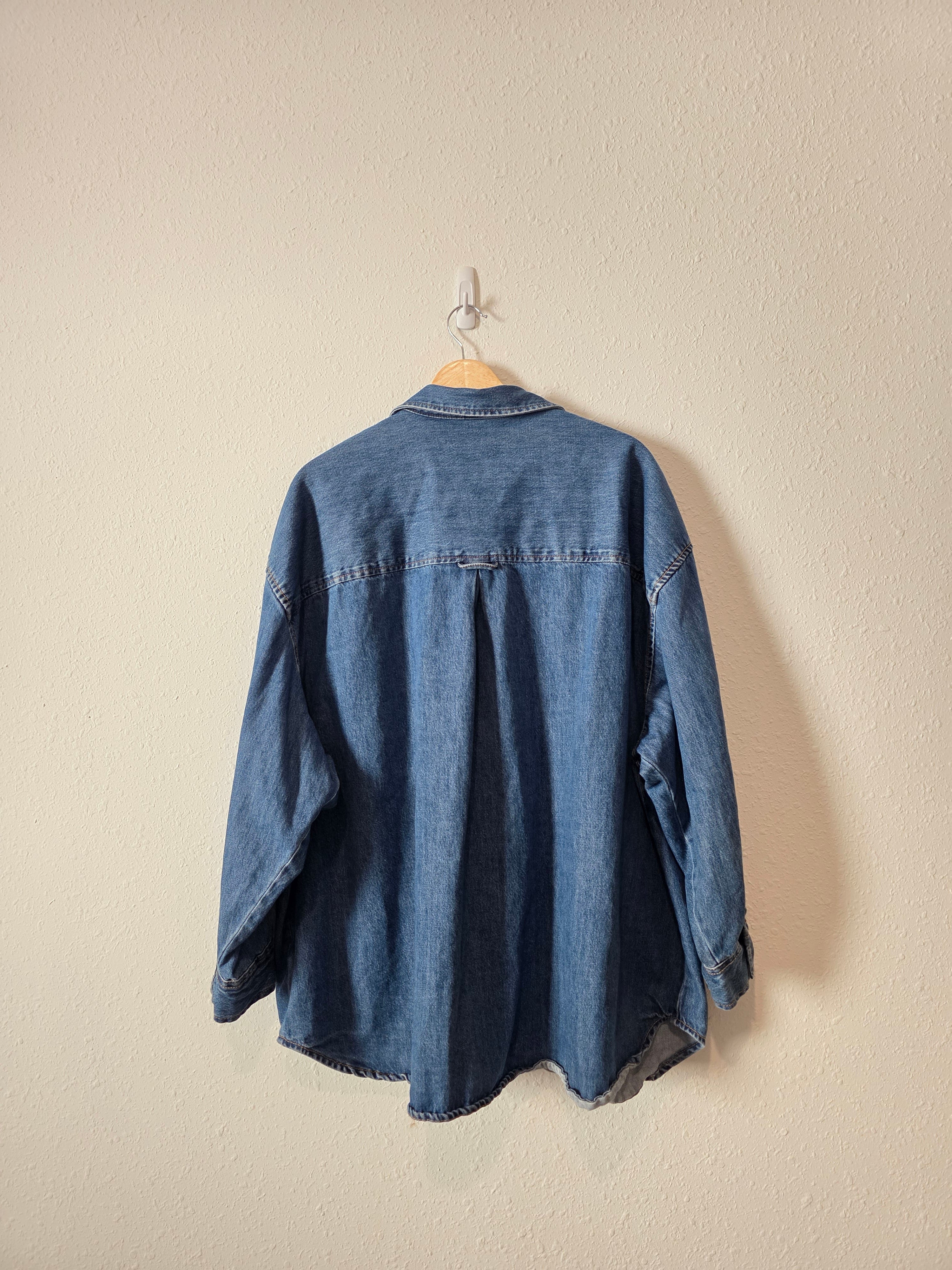 Denim Cotton Button Up (XXL)