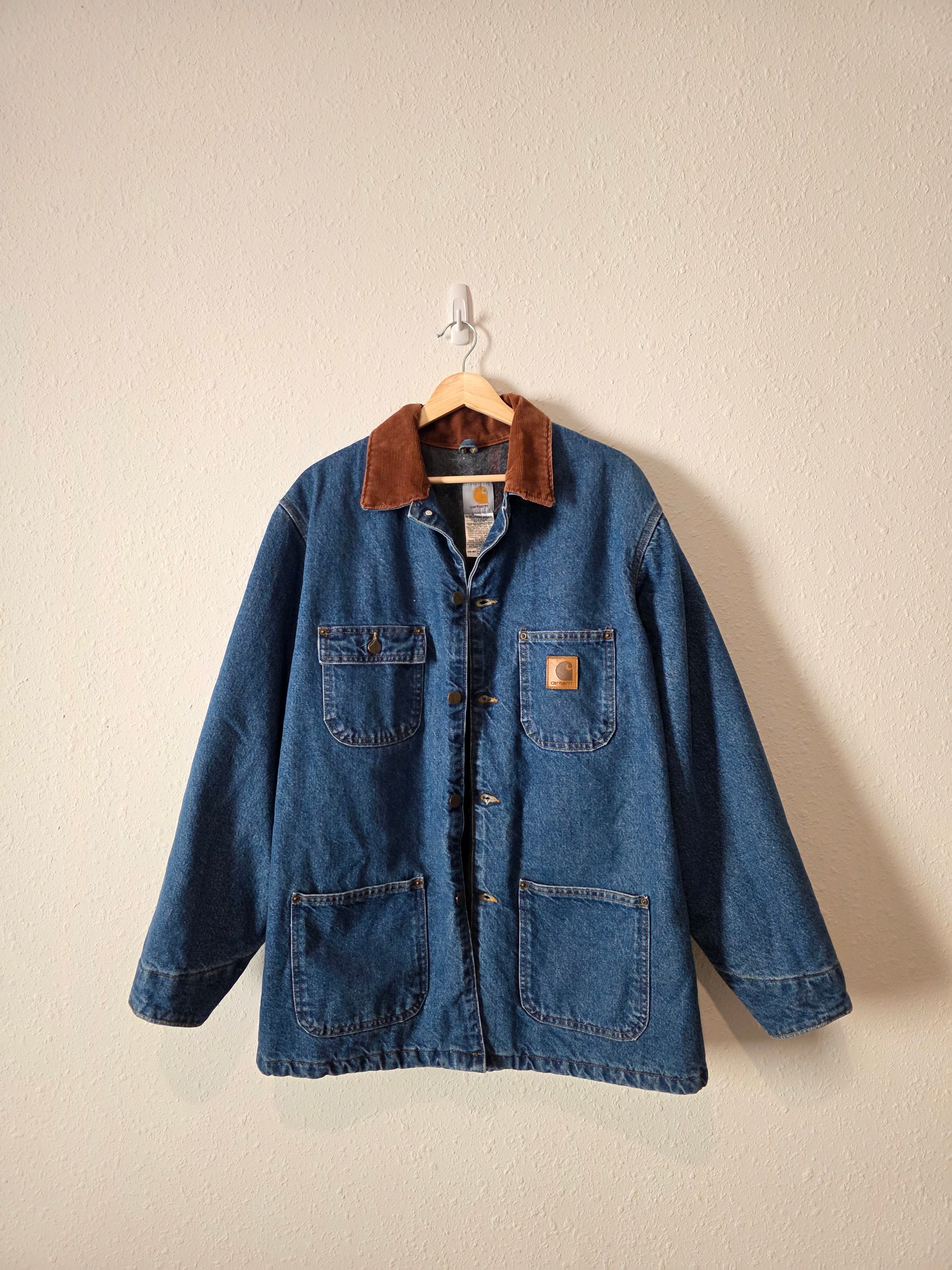 Vintage Carhartt Denim Chore Coat (M)