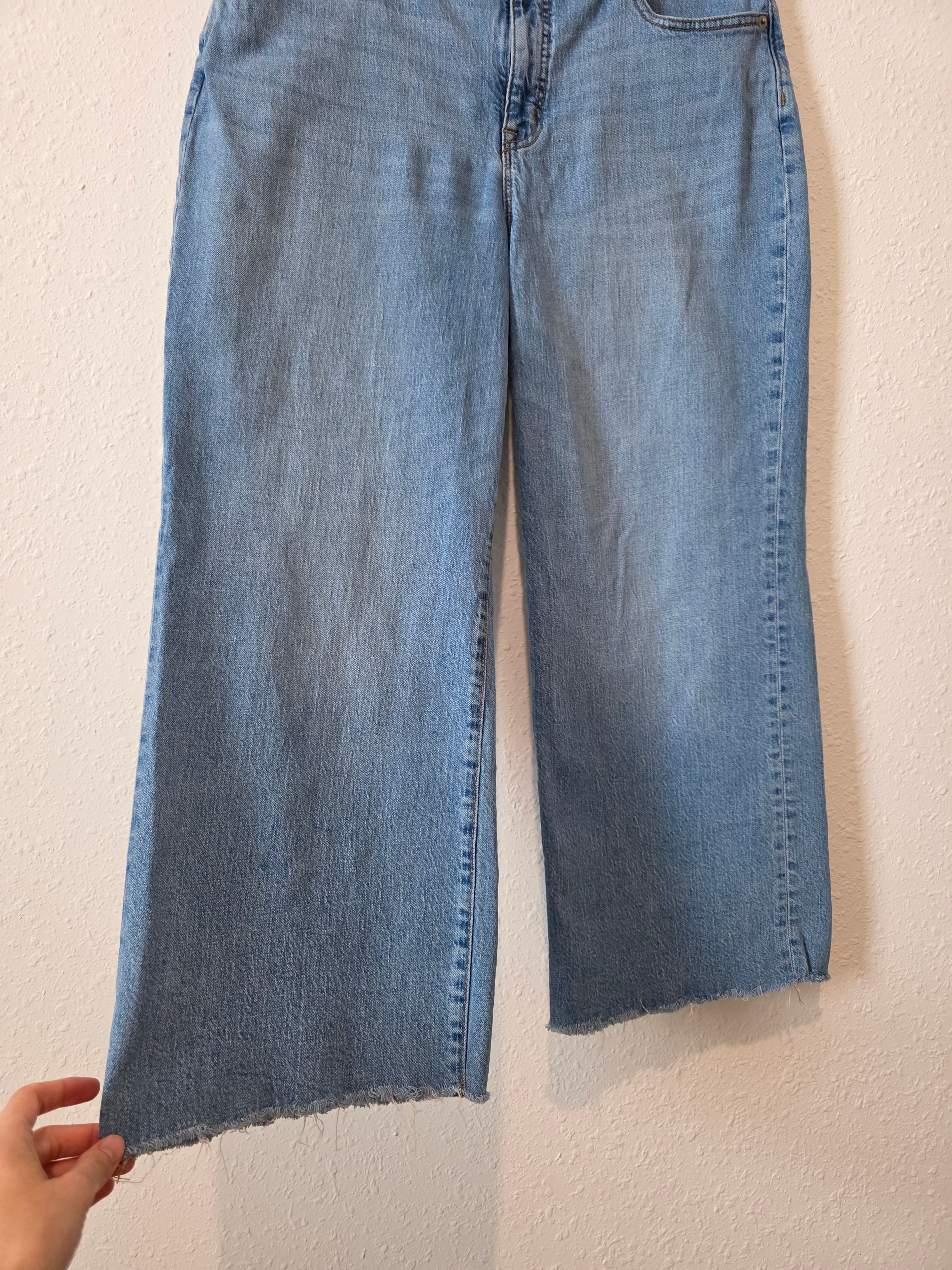 J.Crew Wide Leg Crop Jeans (32)
