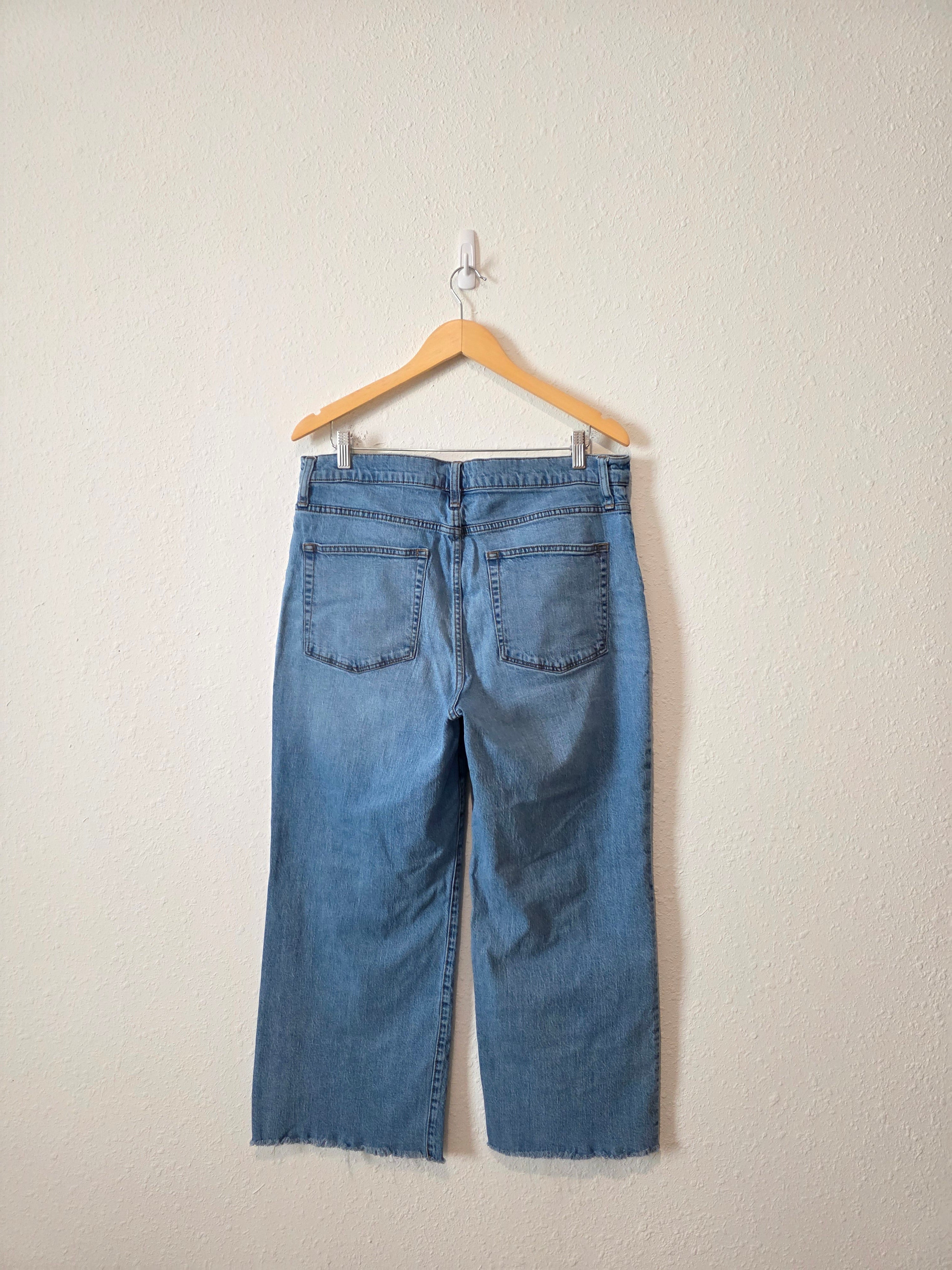 J.Crew Wide Leg Crop Jeans (32)