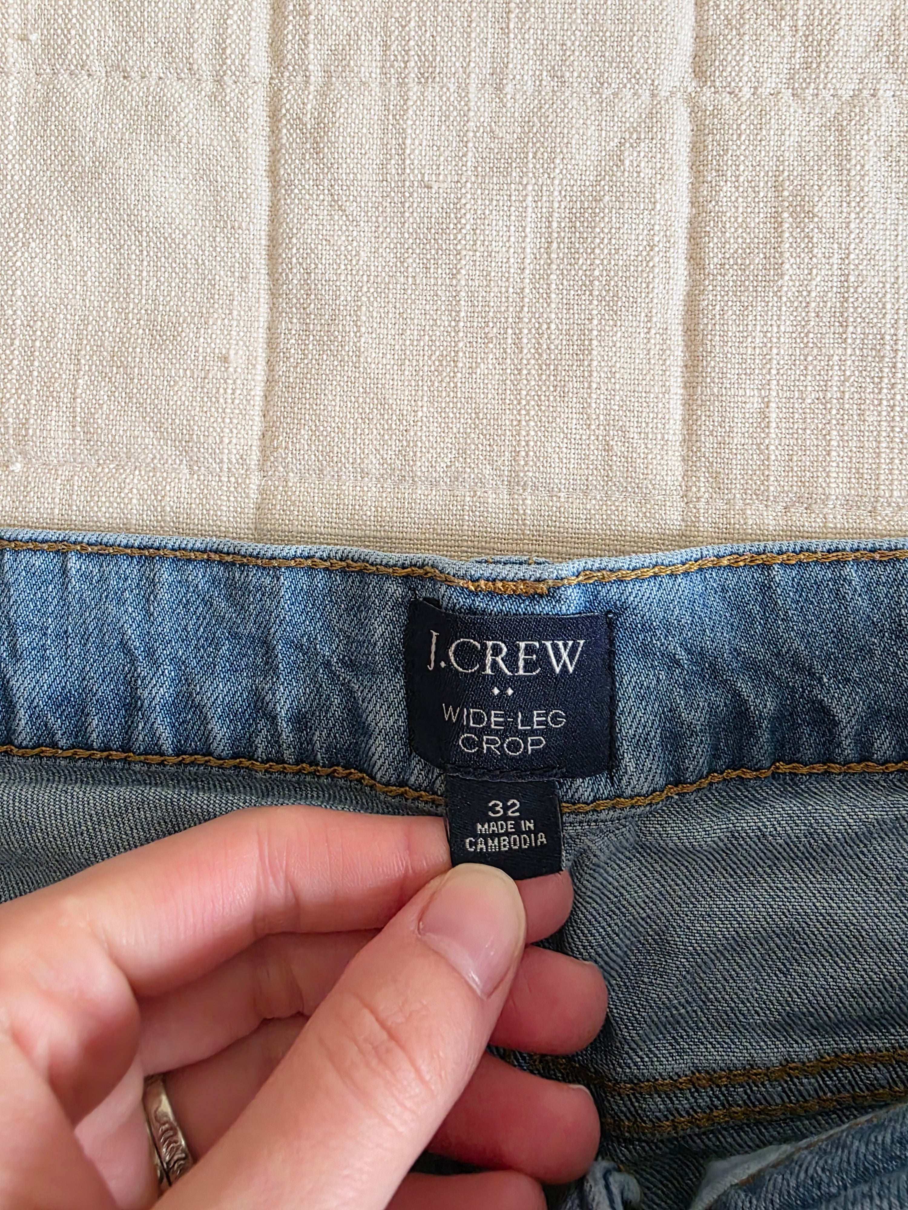 J.Crew Wide Leg Crop Jeans (32)