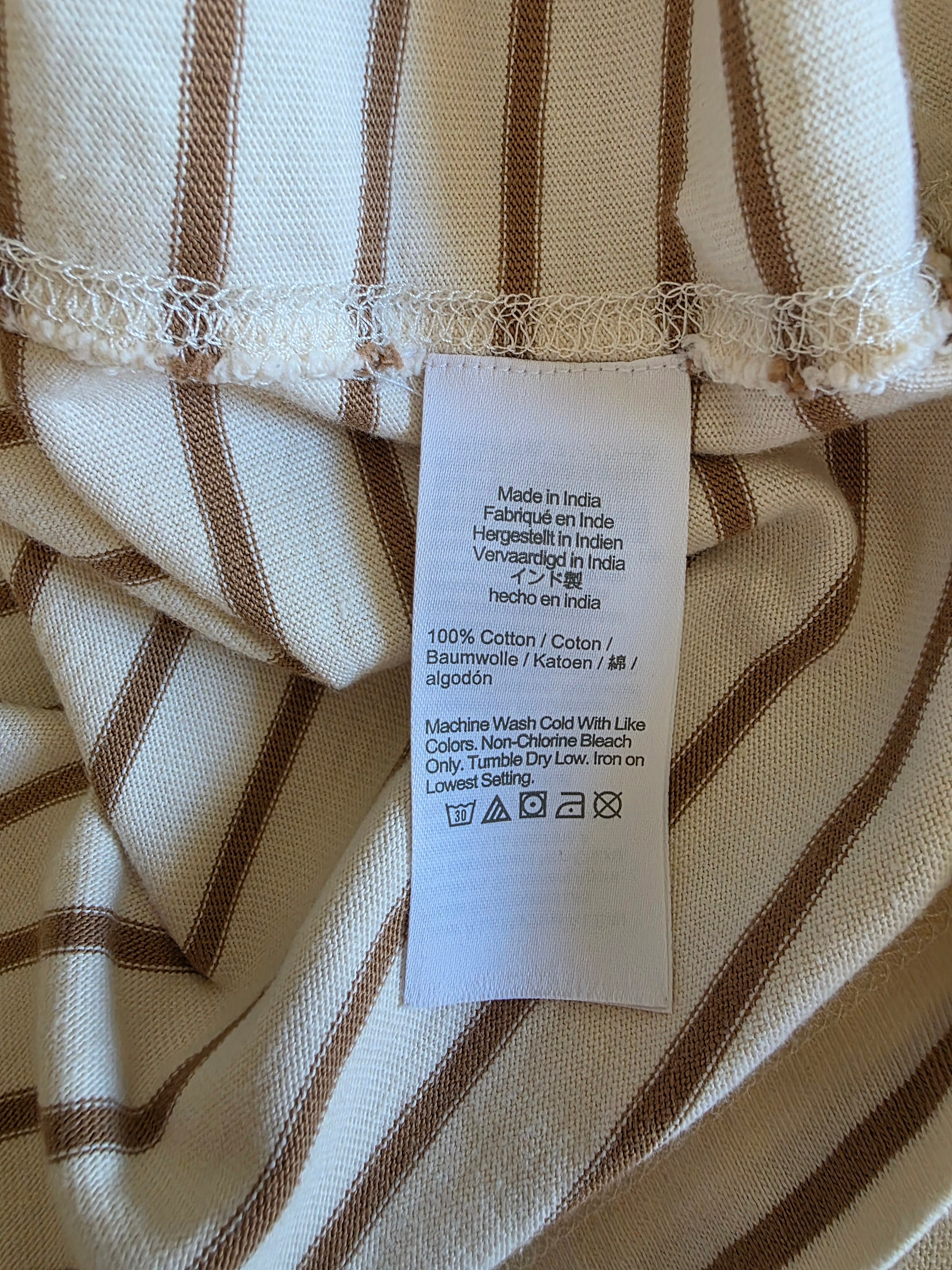 J.Crew Striped Cotton Tee (L)