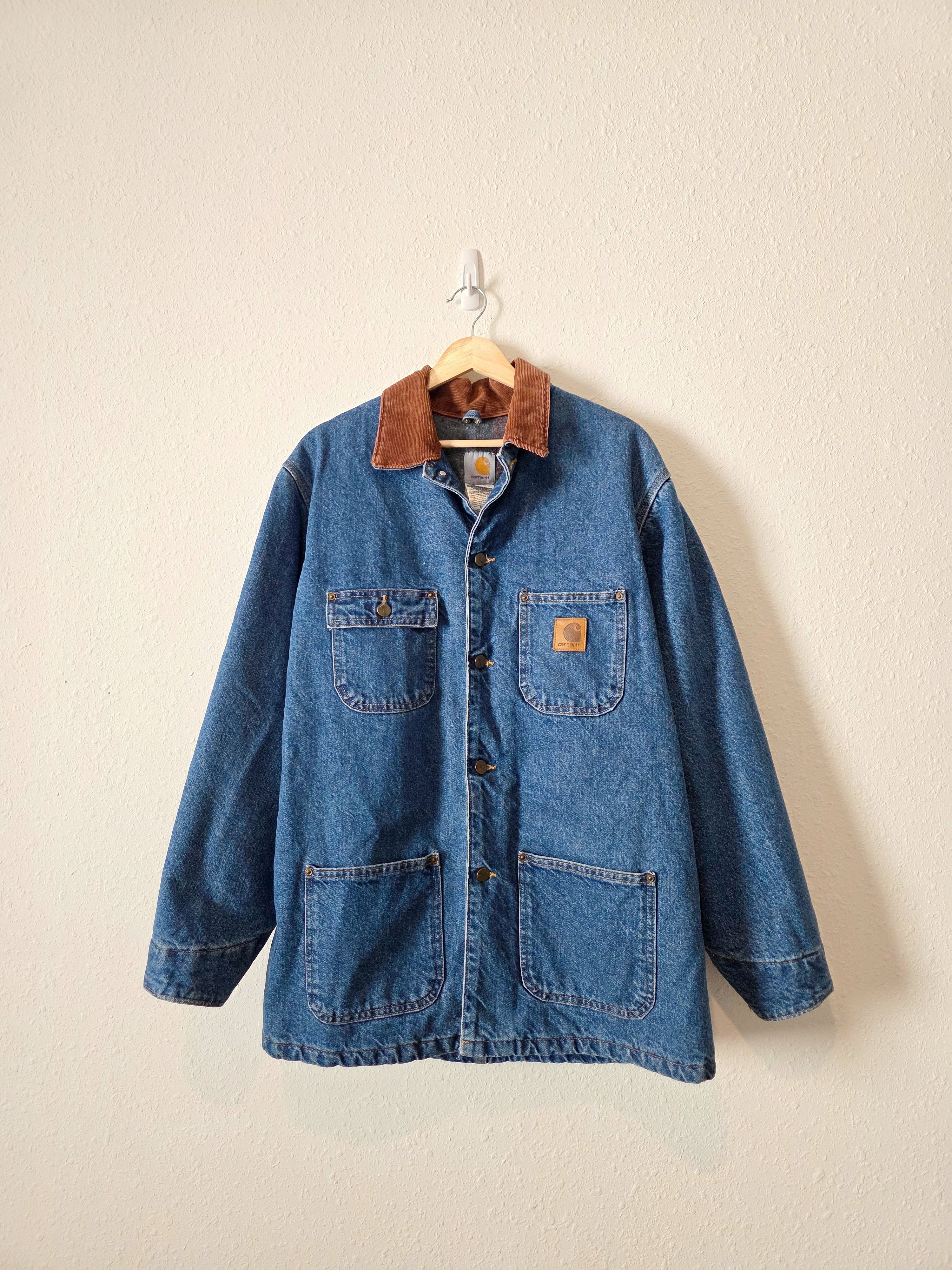 Vintage Carhartt Denim Chore Coat (M)