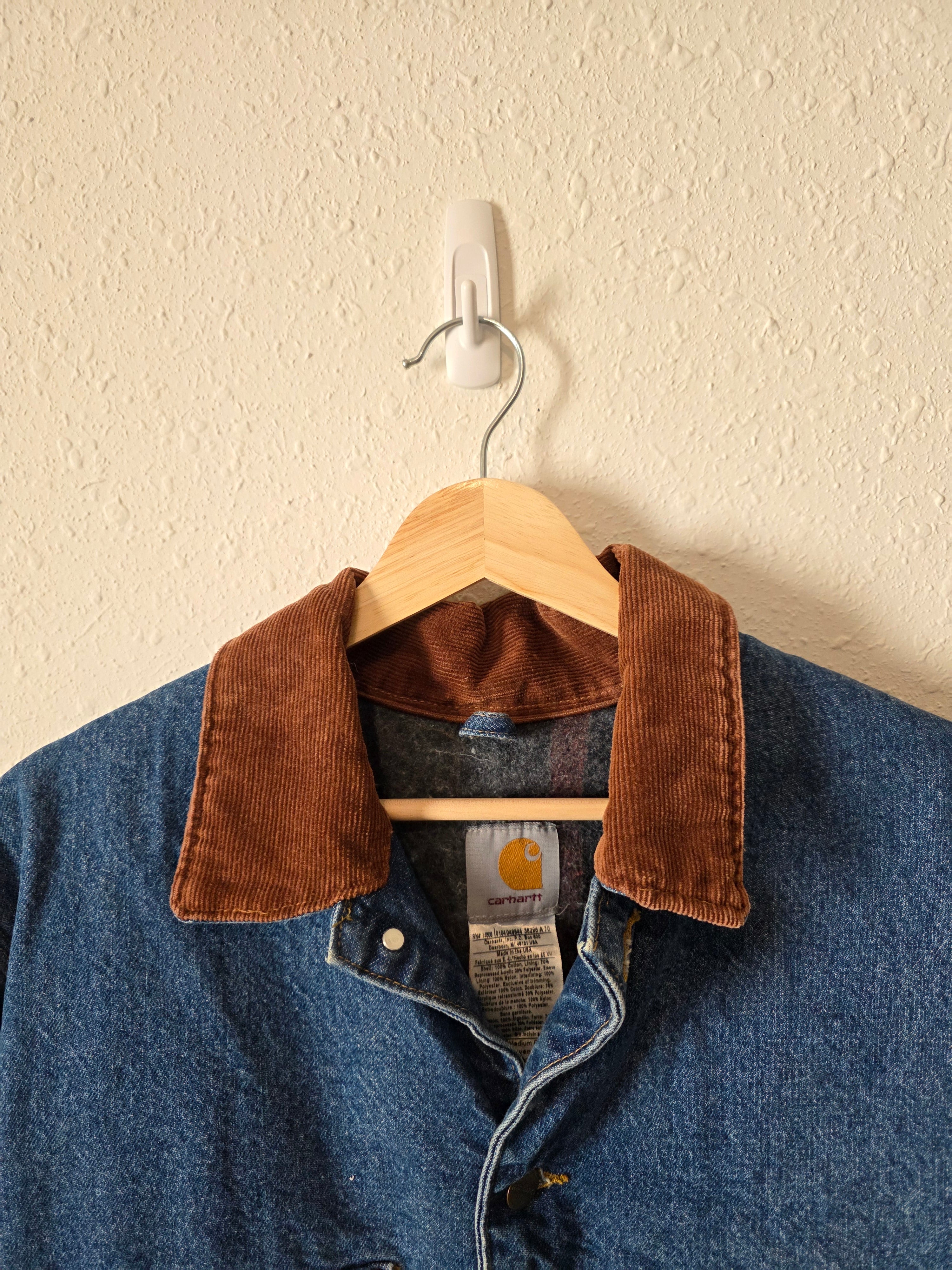 Vintage Carhartt Denim Chore Coat (M)