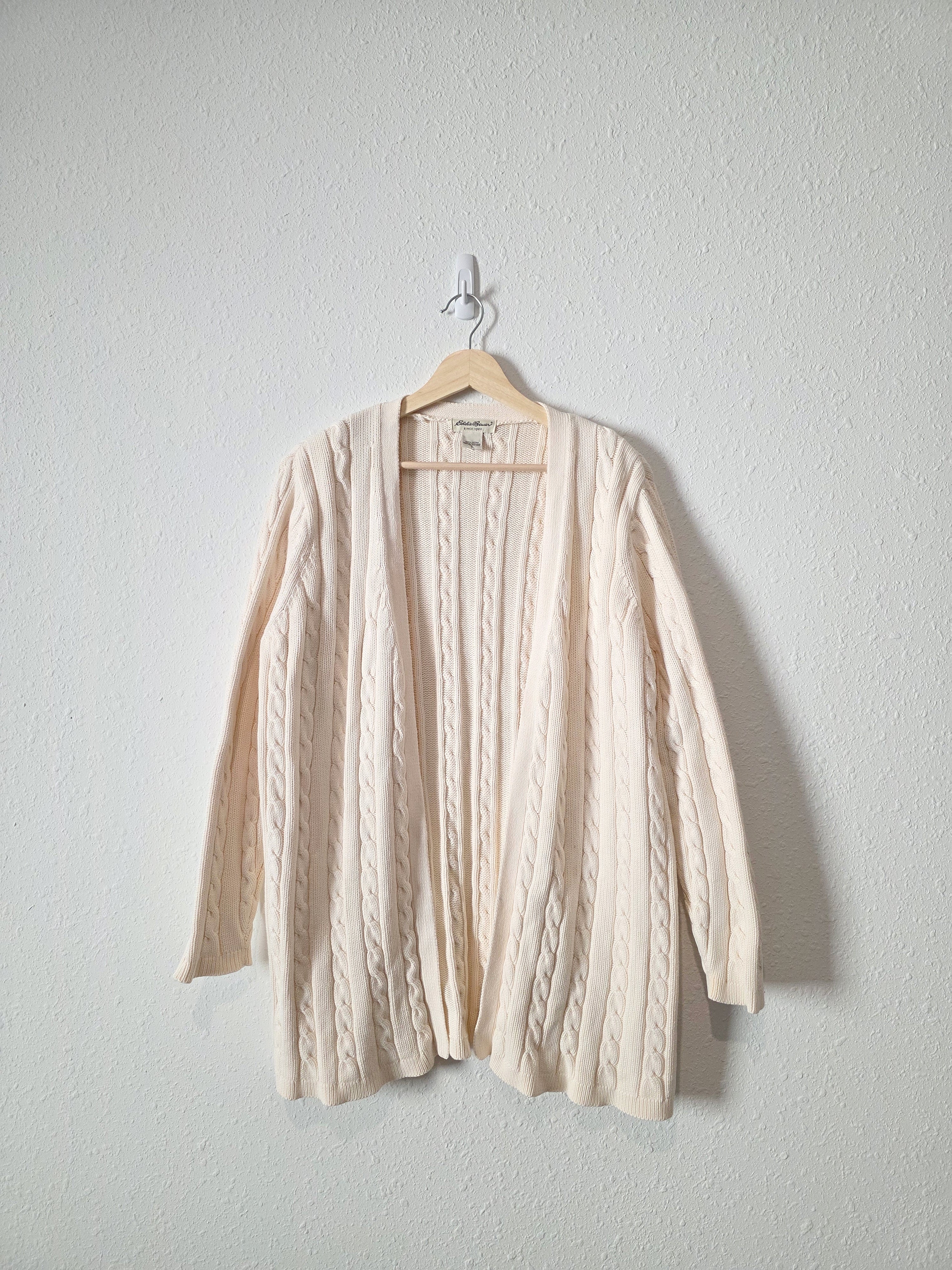 Vintage Eddie Bauer Cable Knit Cardigan (L)