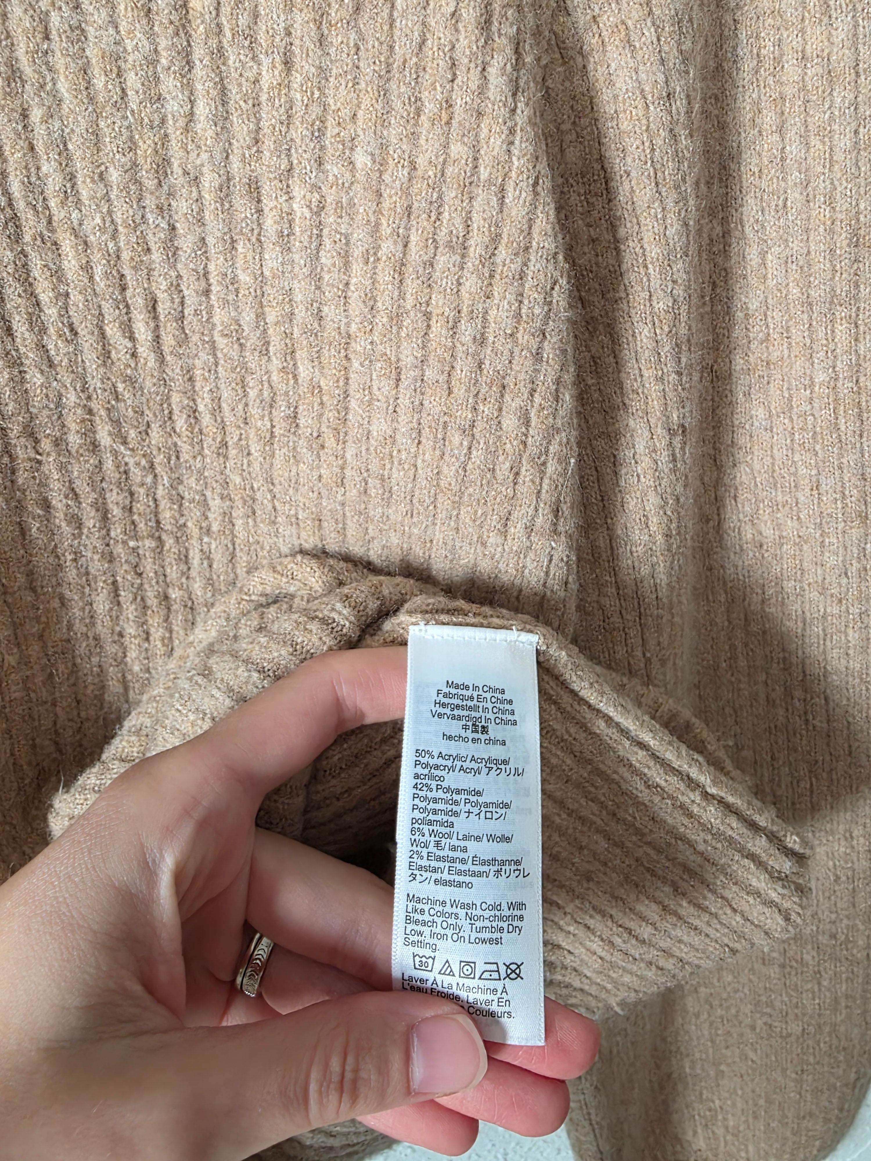 J.Crew Ribbed Puff Sleeve Sweater (S)