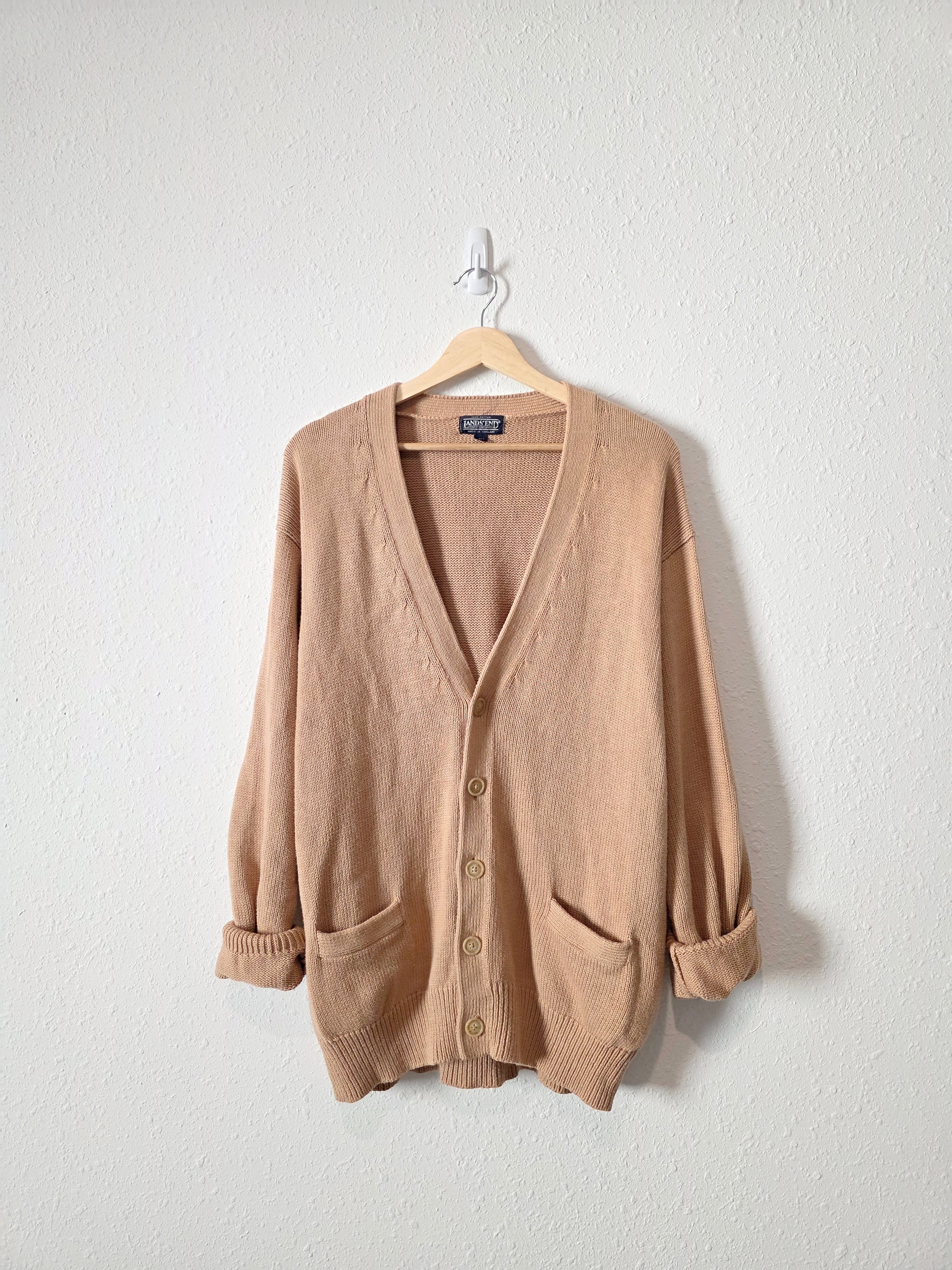 Vintage Lands End Oversized Cotton Cardigan (L)