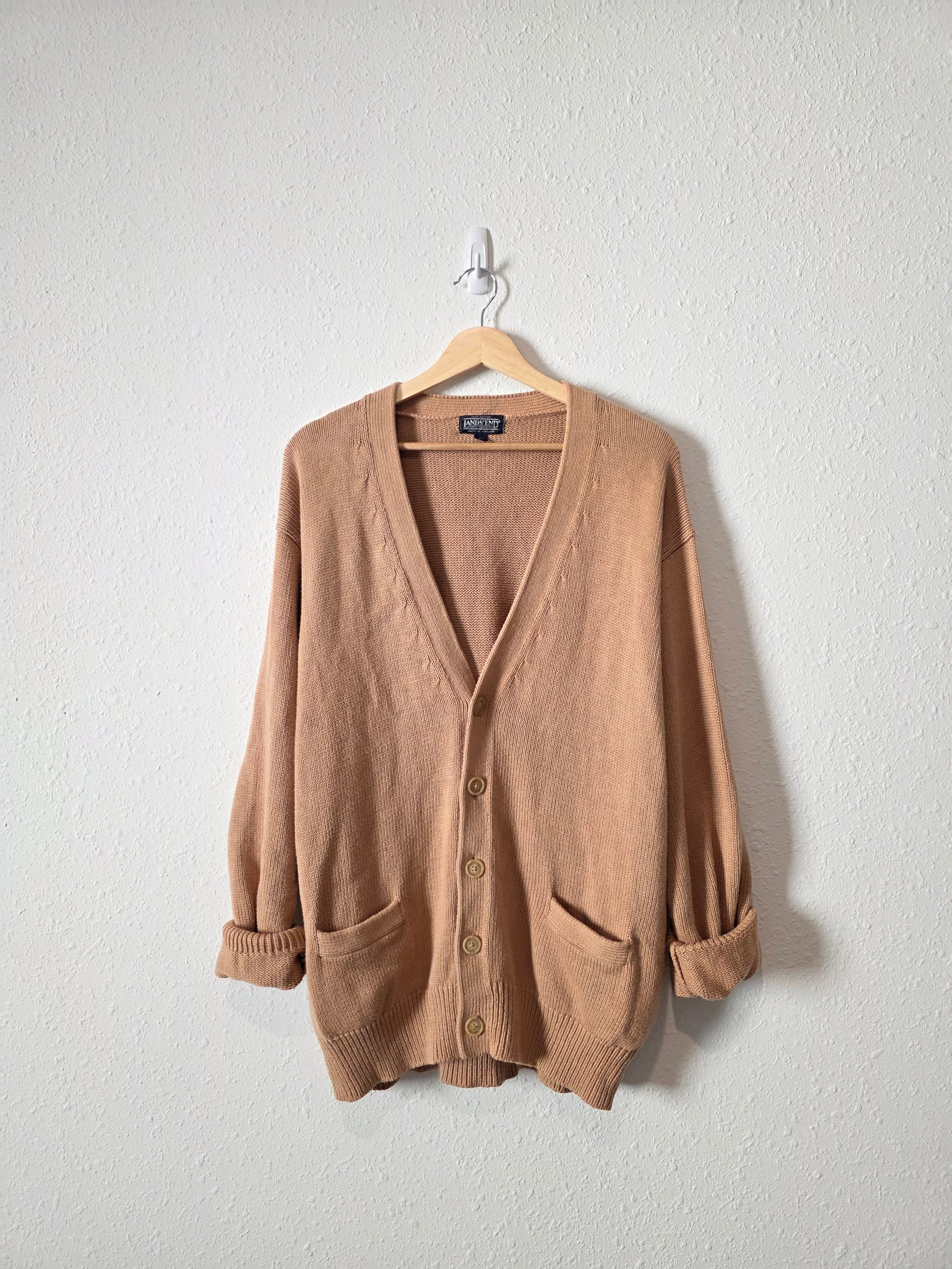 Vintage Lands End Oversized Cotton Cardigan (L)
