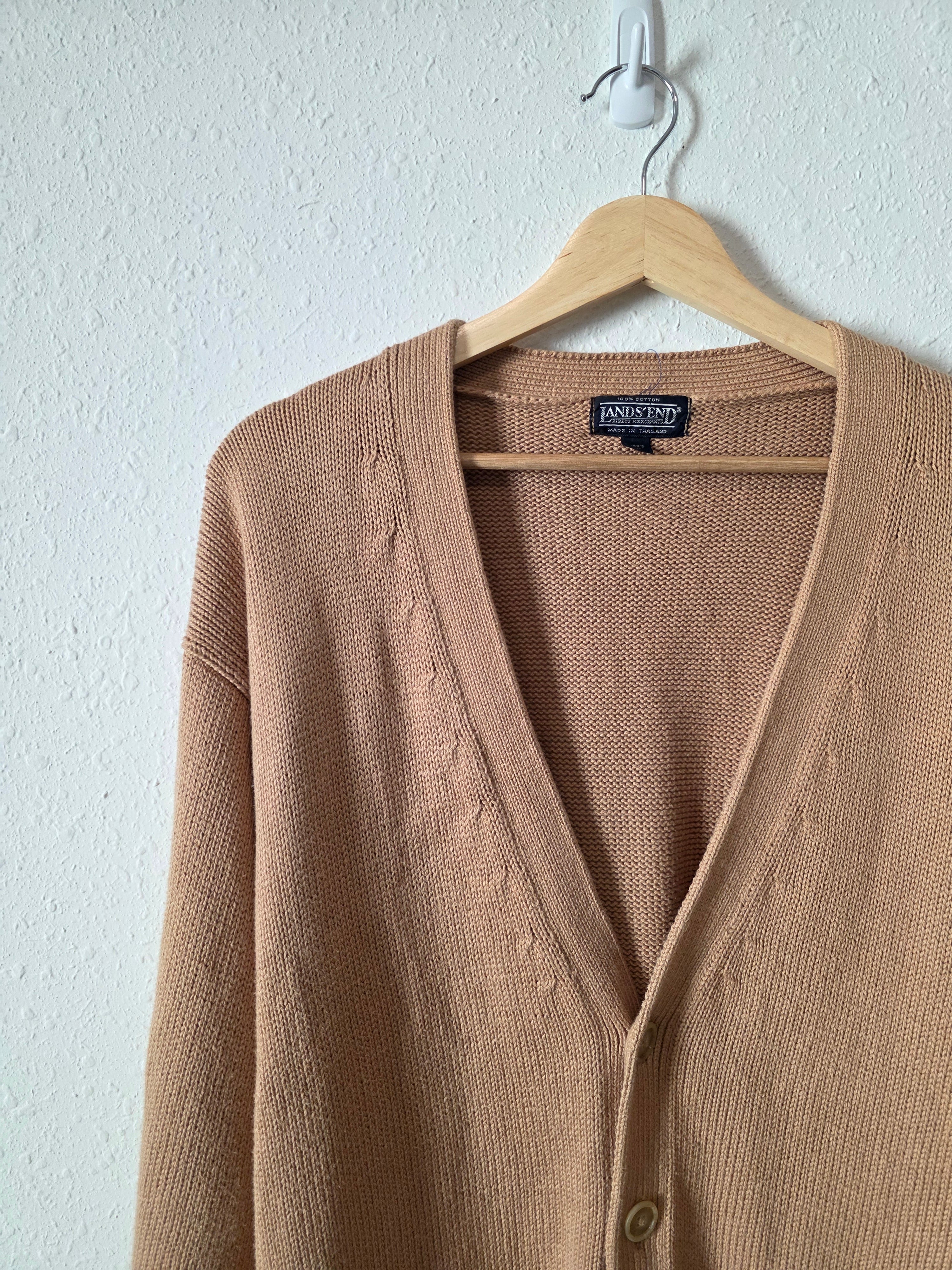 Vintage Lands End Oversized Cotton Cardigan (L)