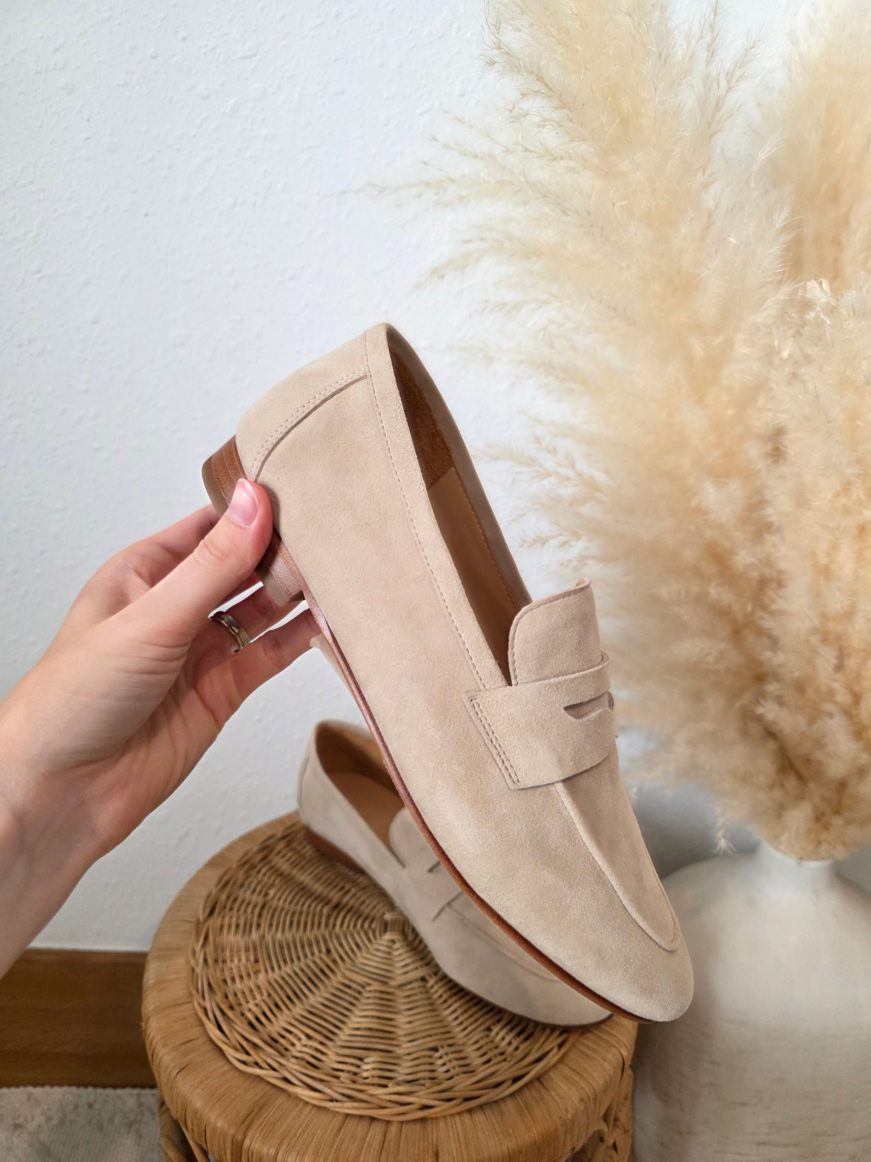 Quince Suede Penny Loafers (8)