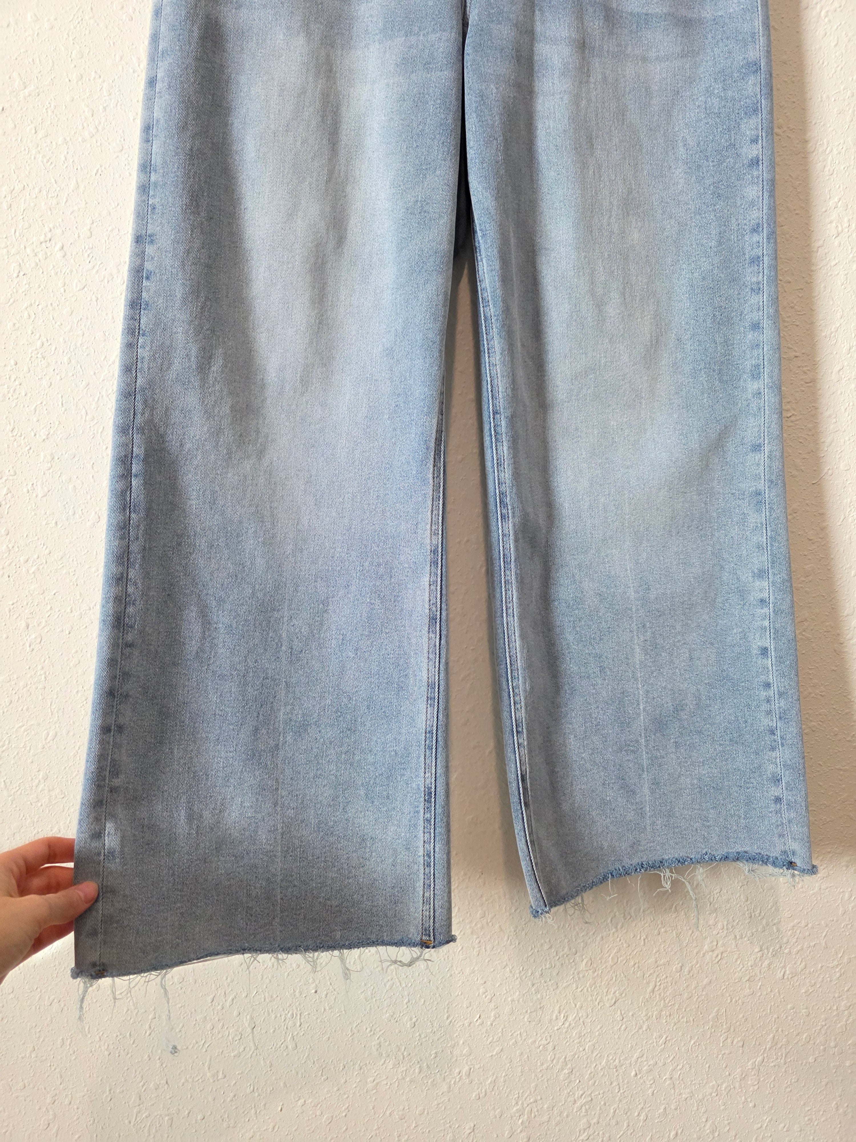 Mica Light Wash Wide Leg Jeans (31)