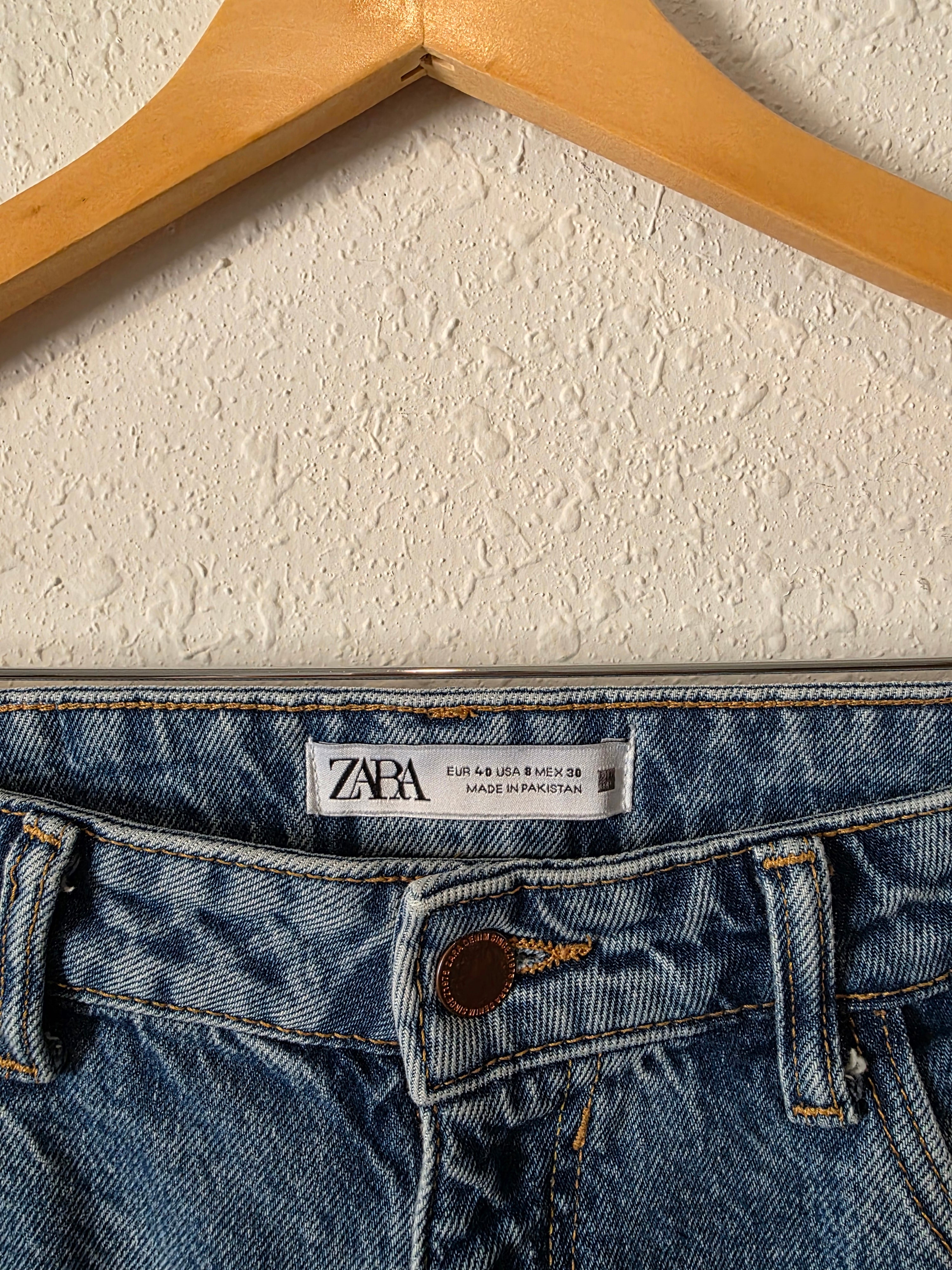 Zara High Rise Straight Jeans (8)