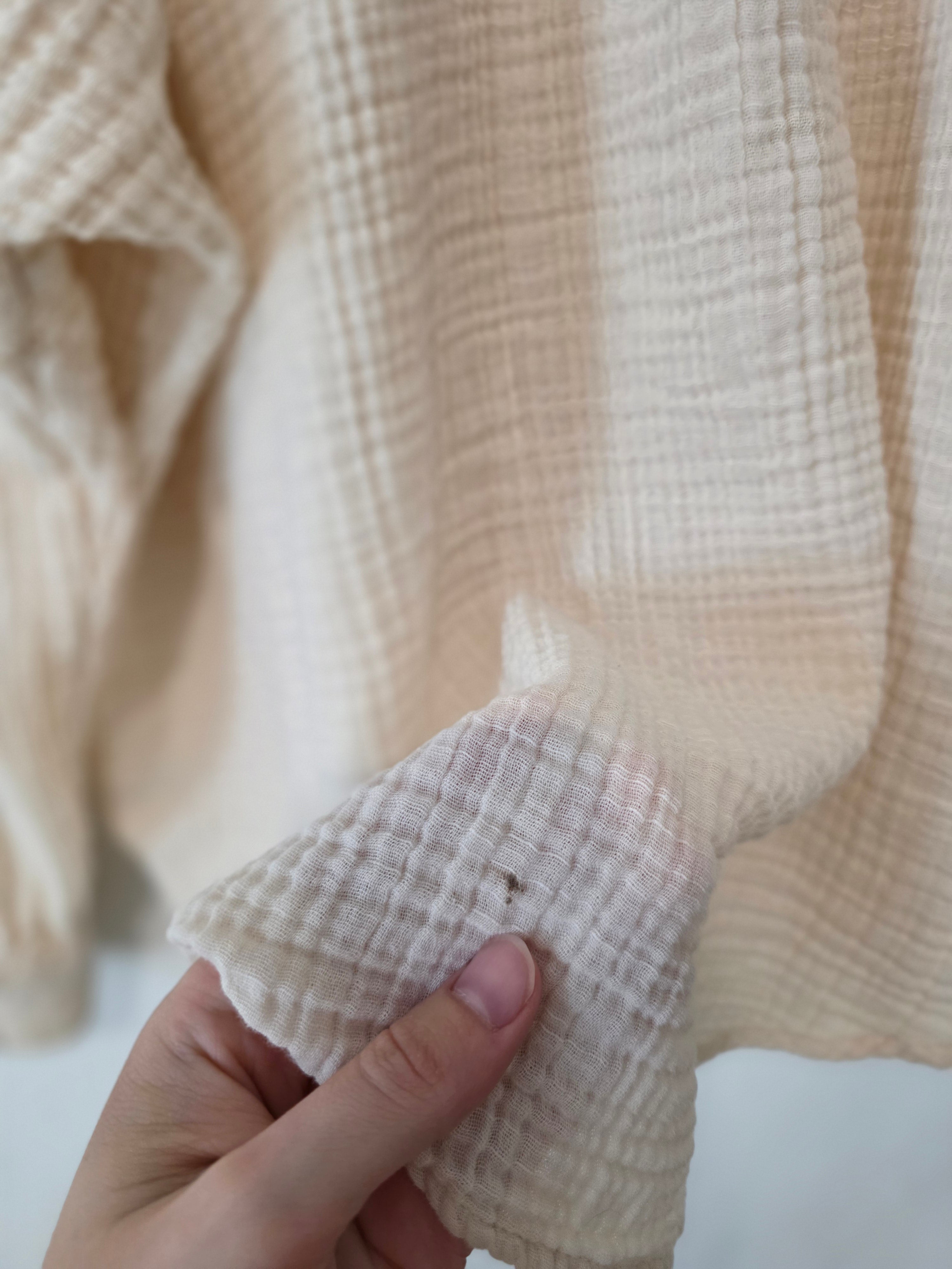 Oversized Cotton Gauze Button Up (M)