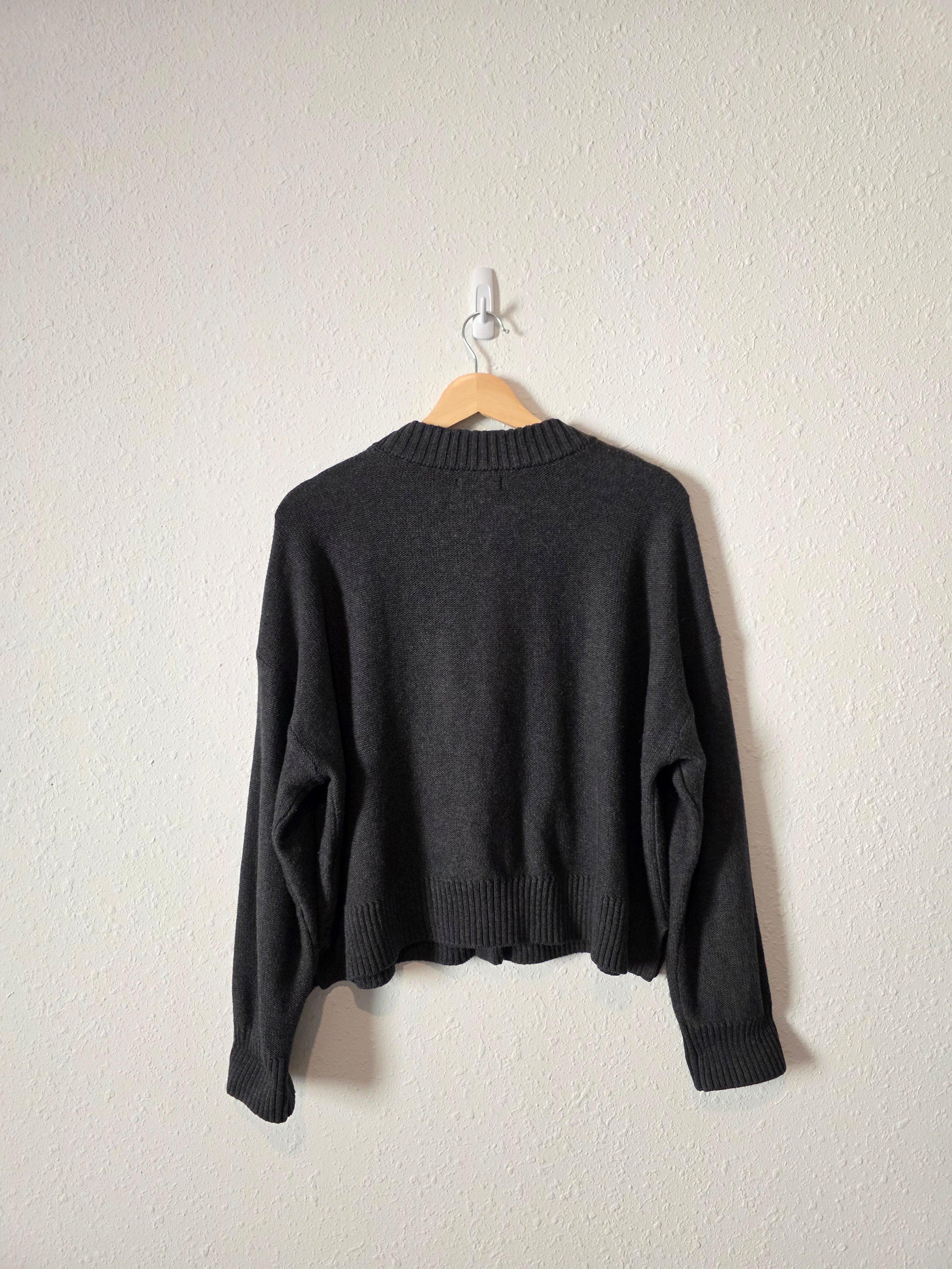 Quince Charocal Organic Cotton Cardigan (L)