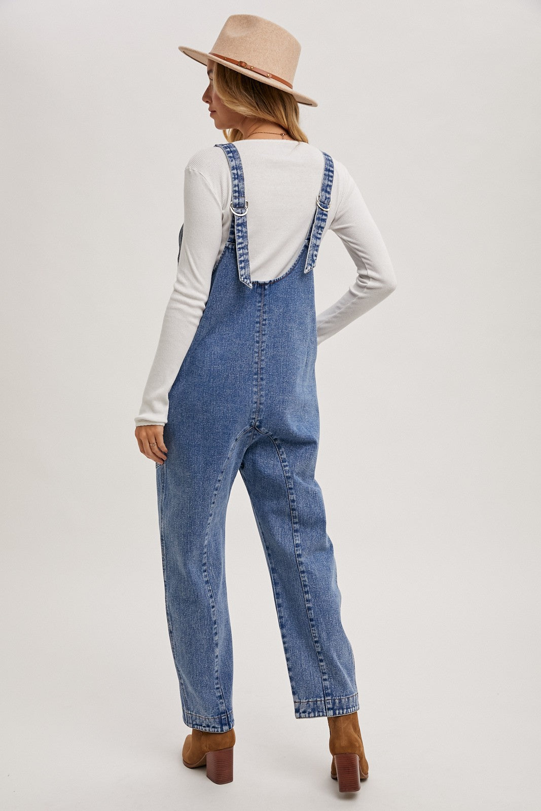Denim Straight Overalls (S)