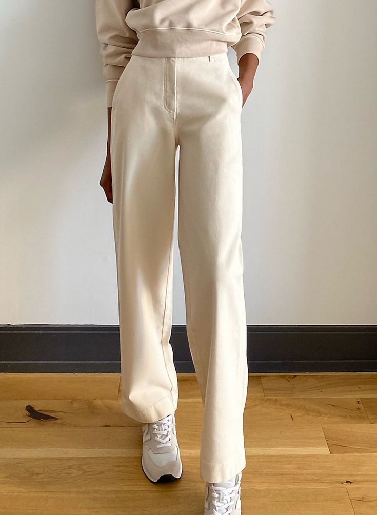 Wilfred Neutral Straight Pants (0)