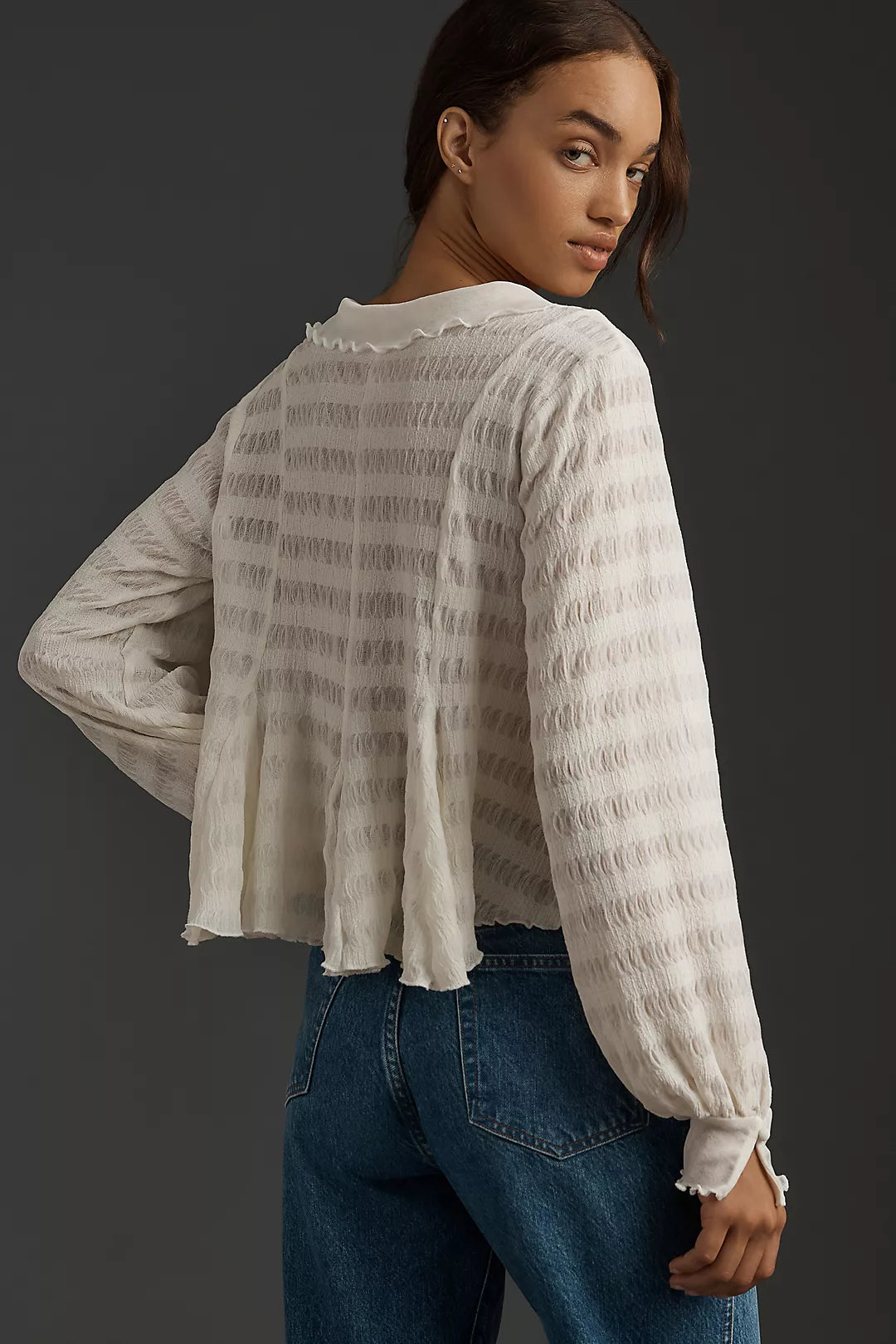 Anthropologie Textured Button Up (M)