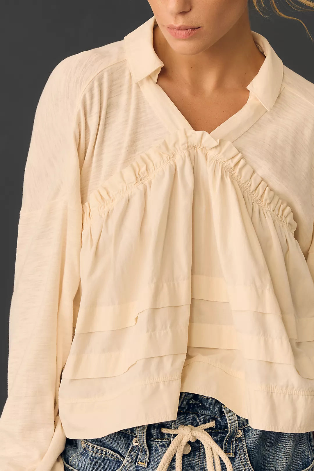 Anthropologie Babydoll Top (XXS)