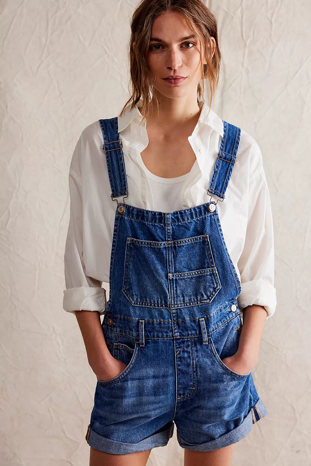 Free People Ziggy Denim Shortalls (S)