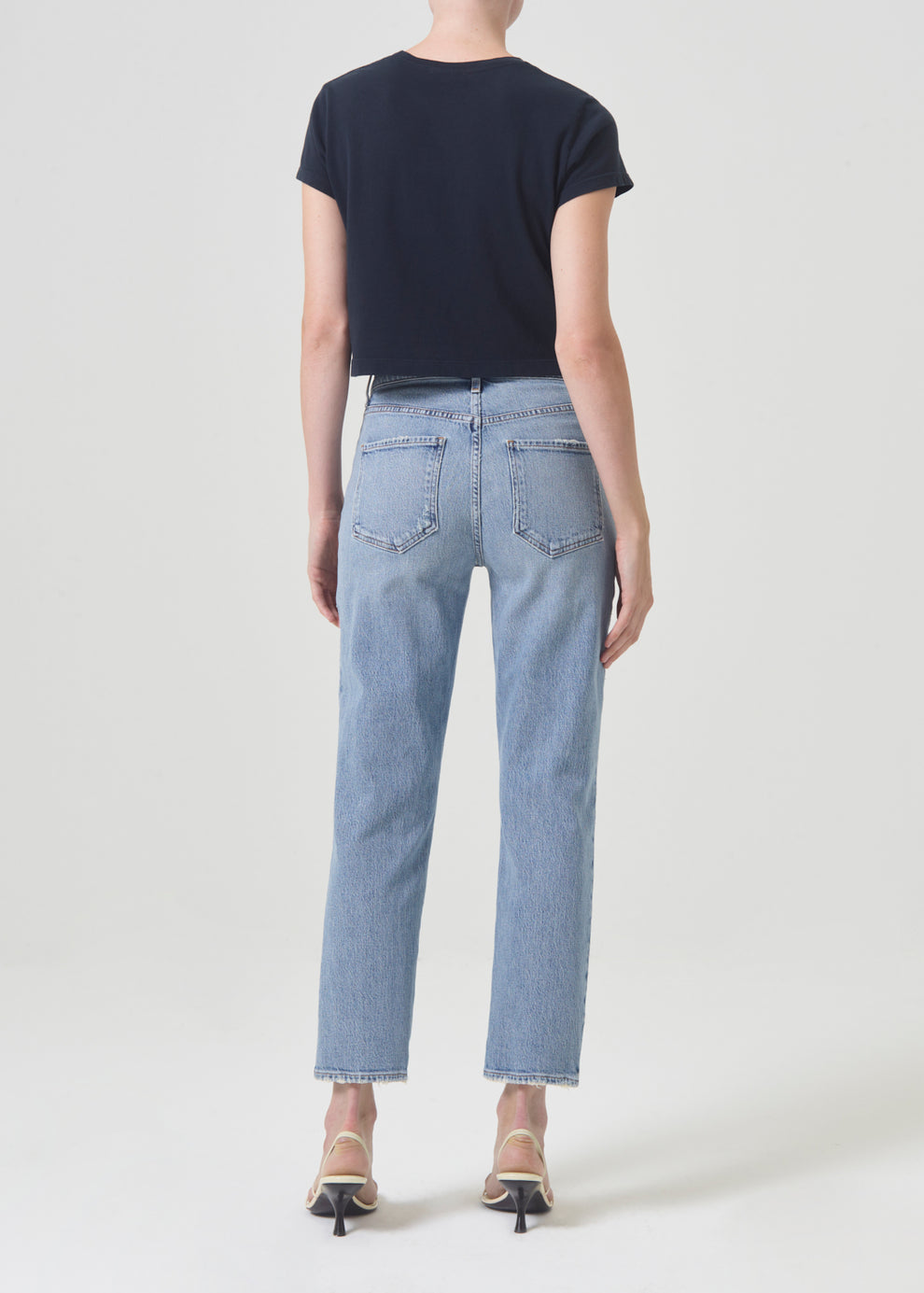 Agolde Light Wash Straight Jeans (28)