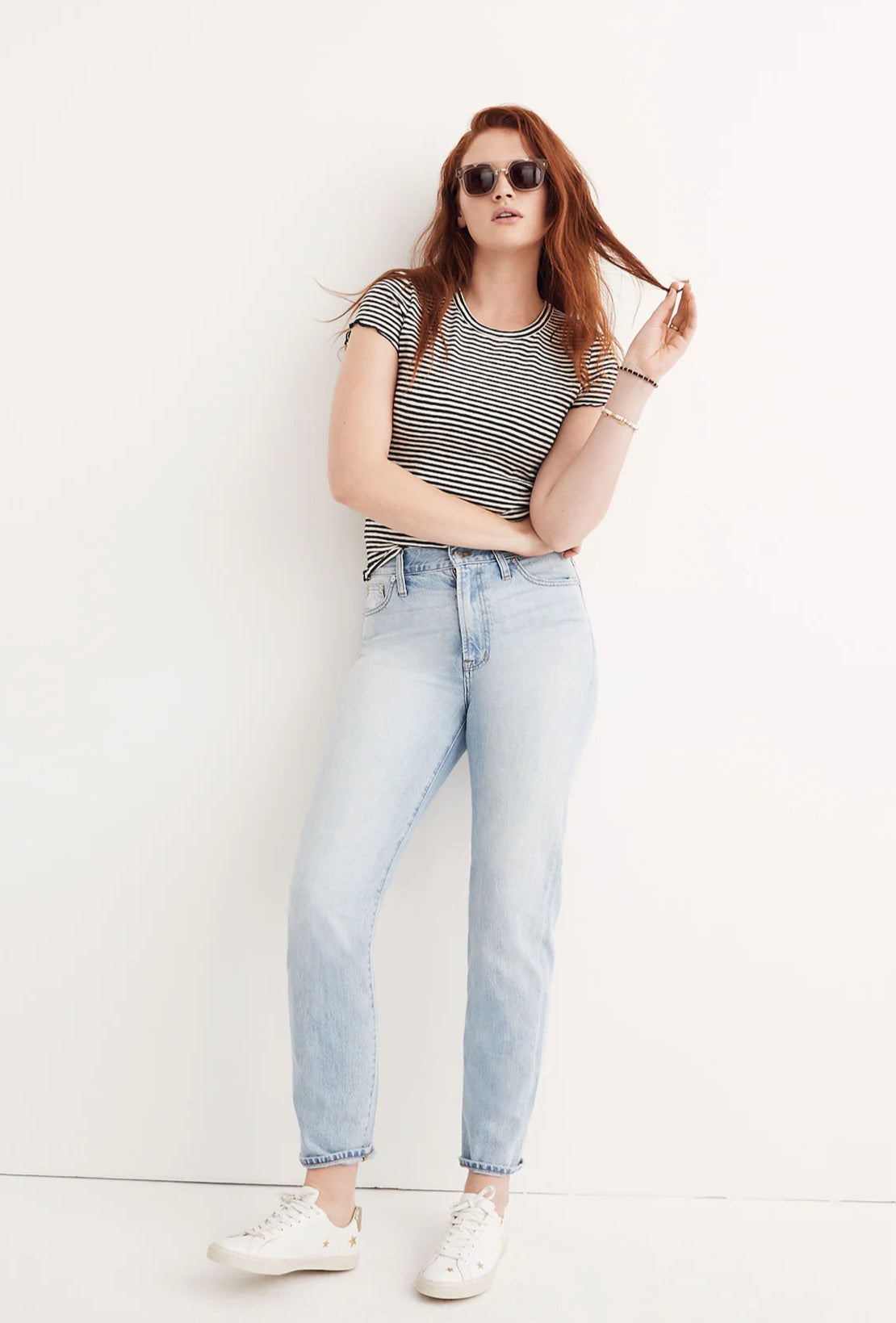 Madewell Light Wash Straight Jeans (26)
