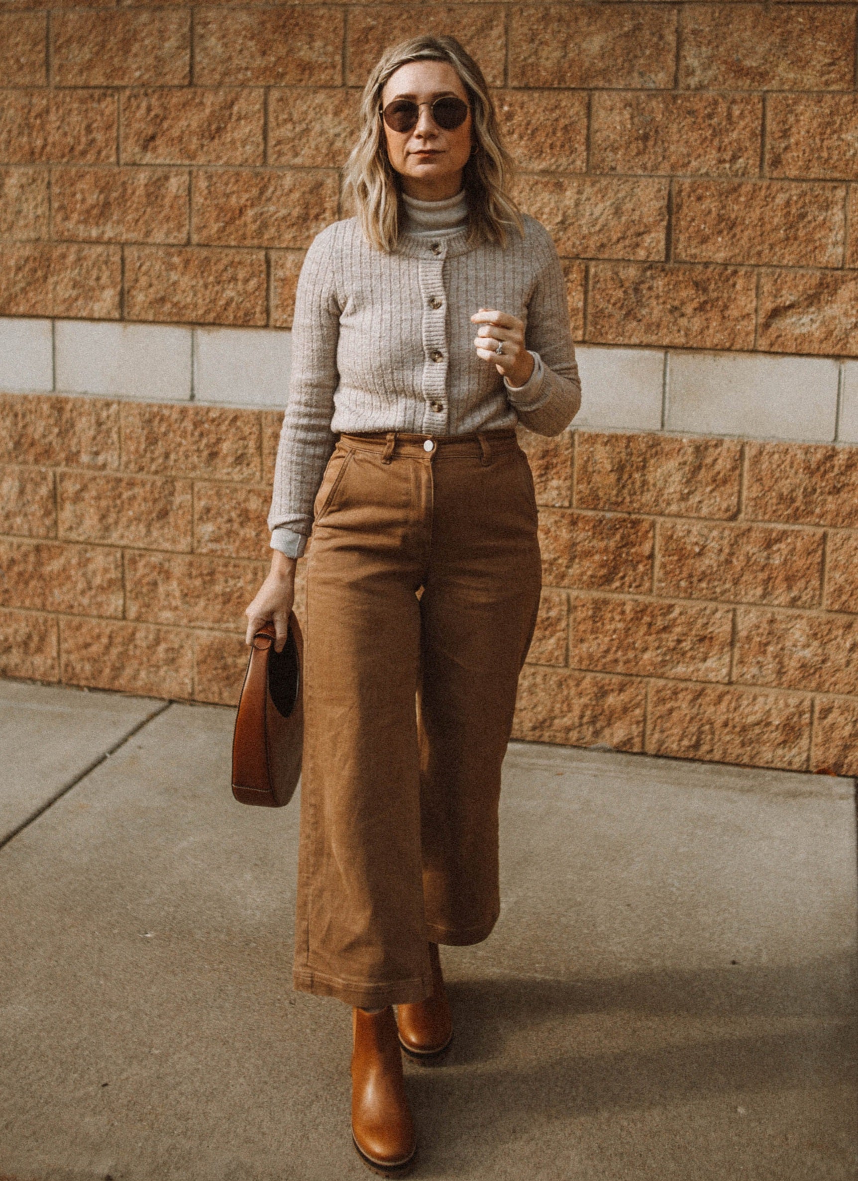 Everlane Brown Wide Leg Pants (4)