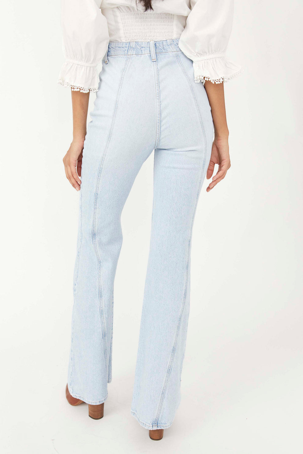 Free People High Rise Flare Jeans (25)